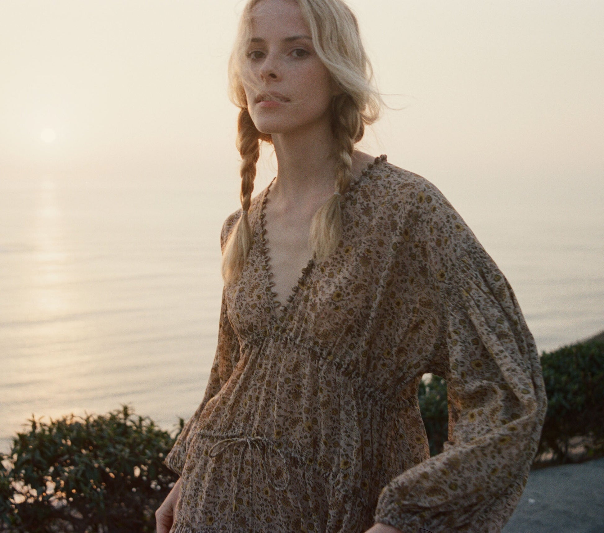 HMD -- GRASSE DRESS -- JAIPUR MUSTARD FLORAL view 2
