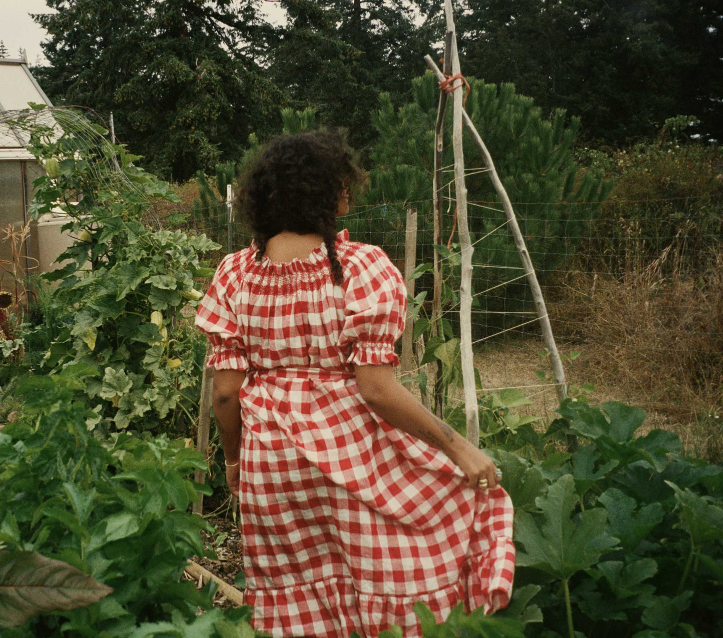 HMD -- RHONE DRESS -- ST OUEN SWEET CHERRY PLAID