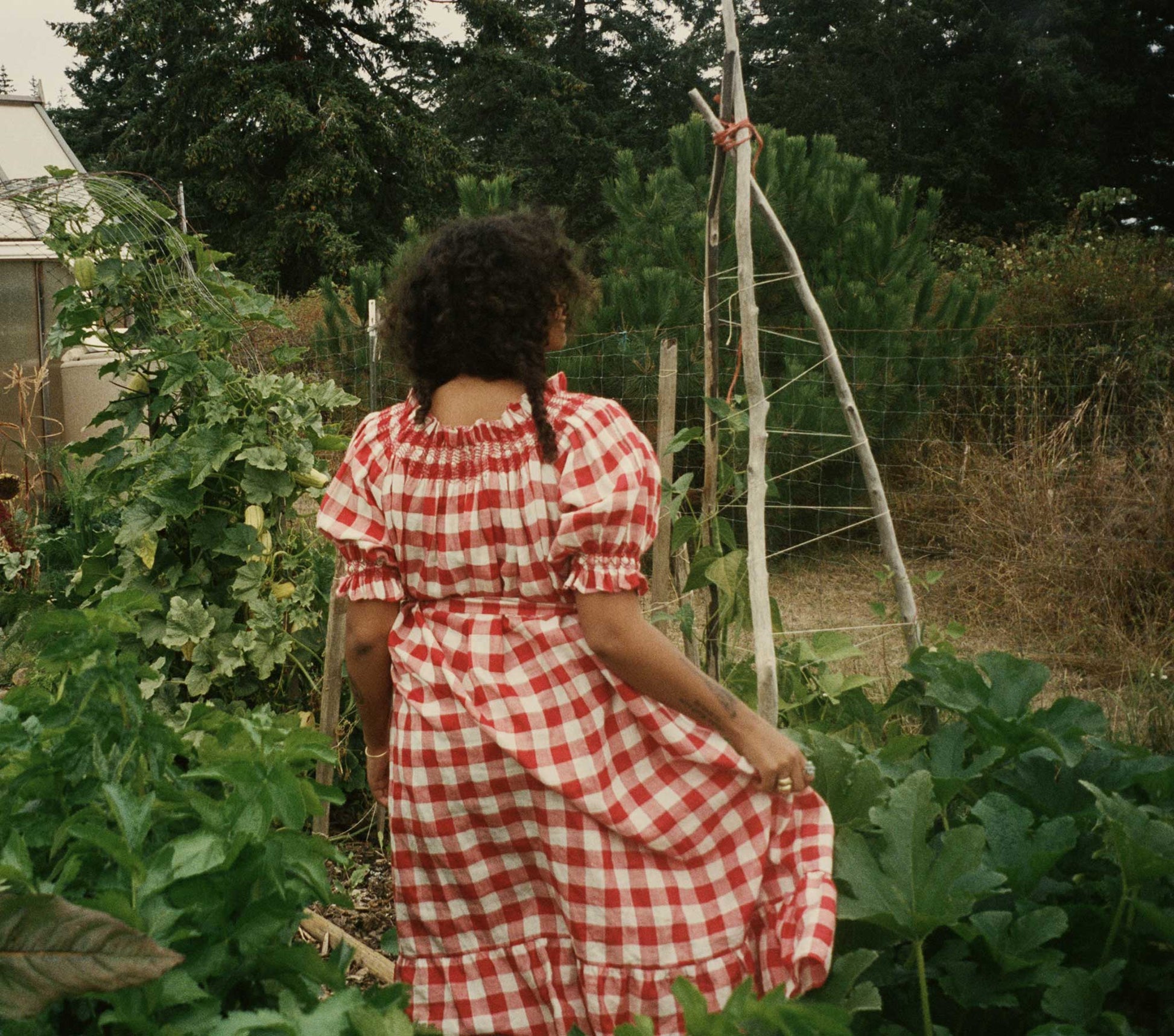 HMD -- RHONE DRESS -- ST OUEN SWEET CHERRY PLAID view 5

