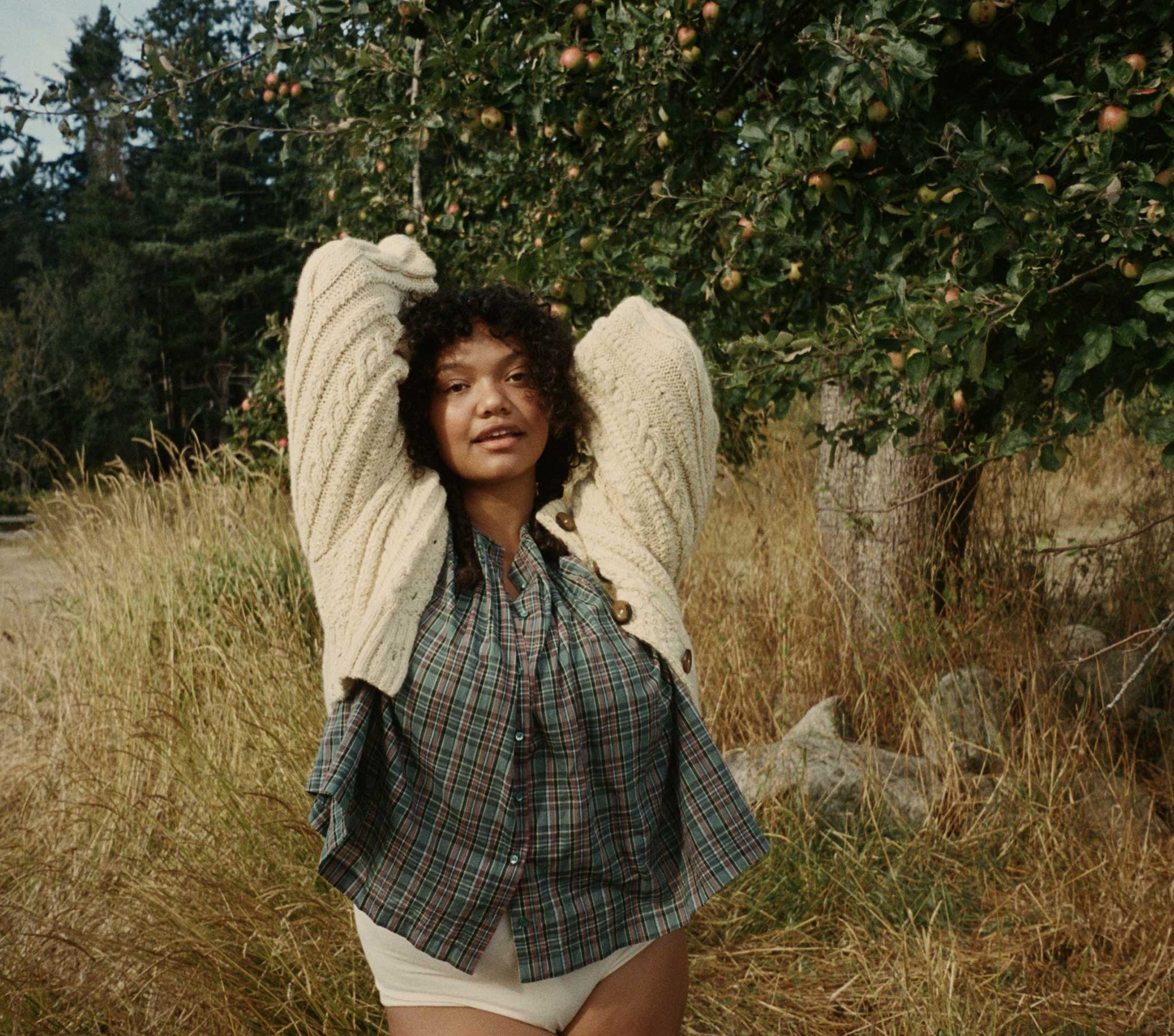 HMD -- THE JANE BLOUSE -- POND PROMENADE PLAID view 13