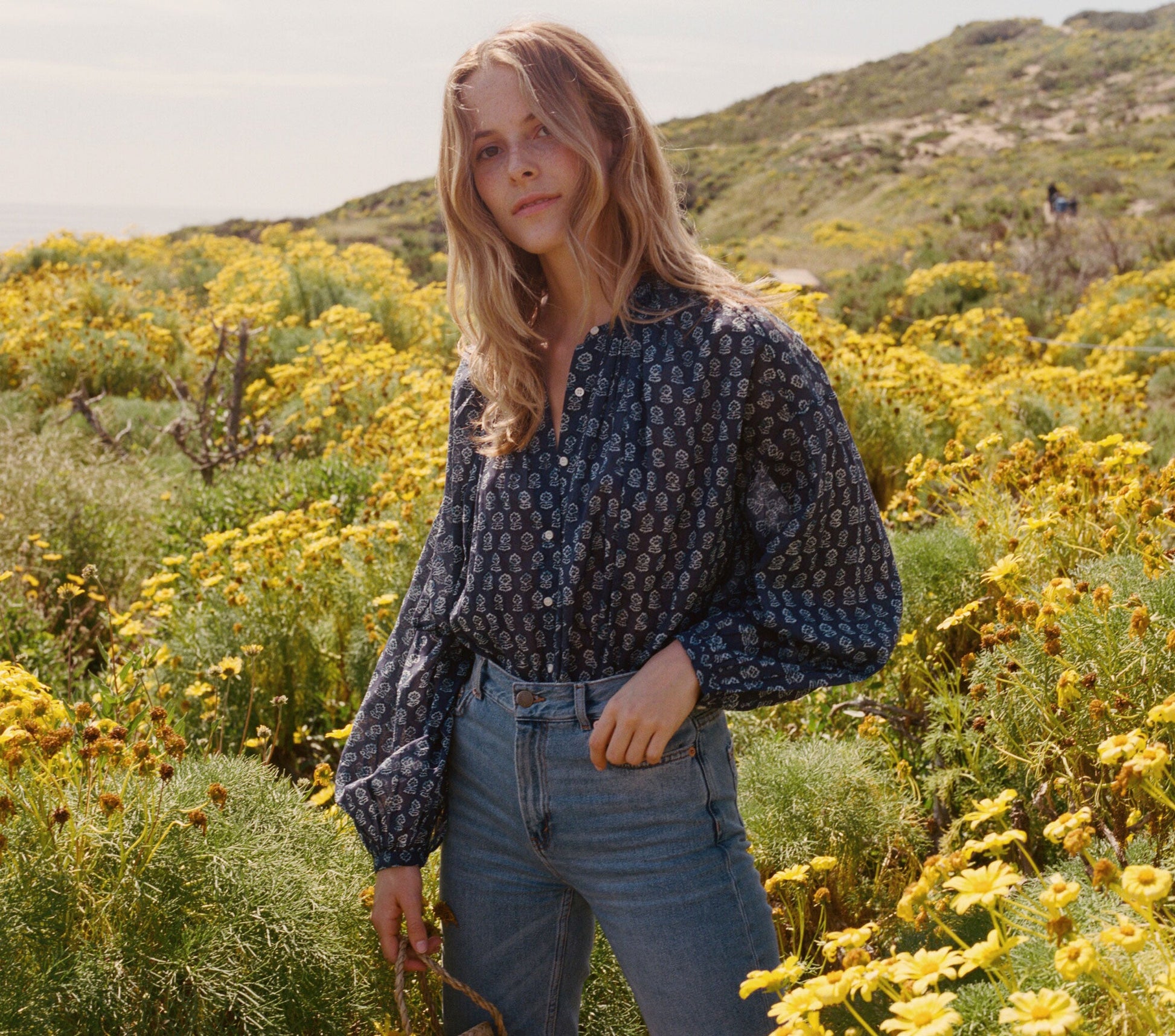 HMD -- THE JANE BLOUSE -- INDIGO view 1
