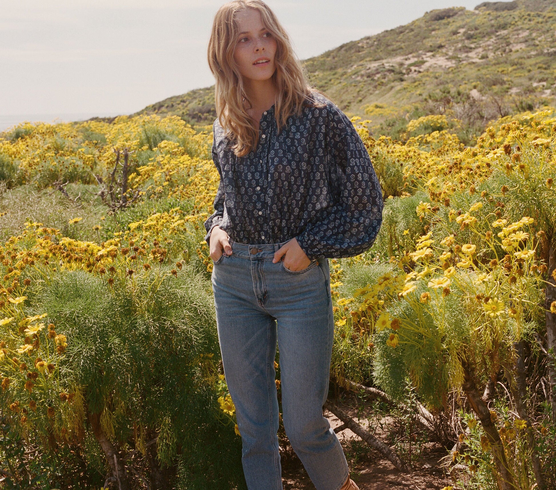 HMD -- THE JANE BLOUSE -- INDIGO view 6
