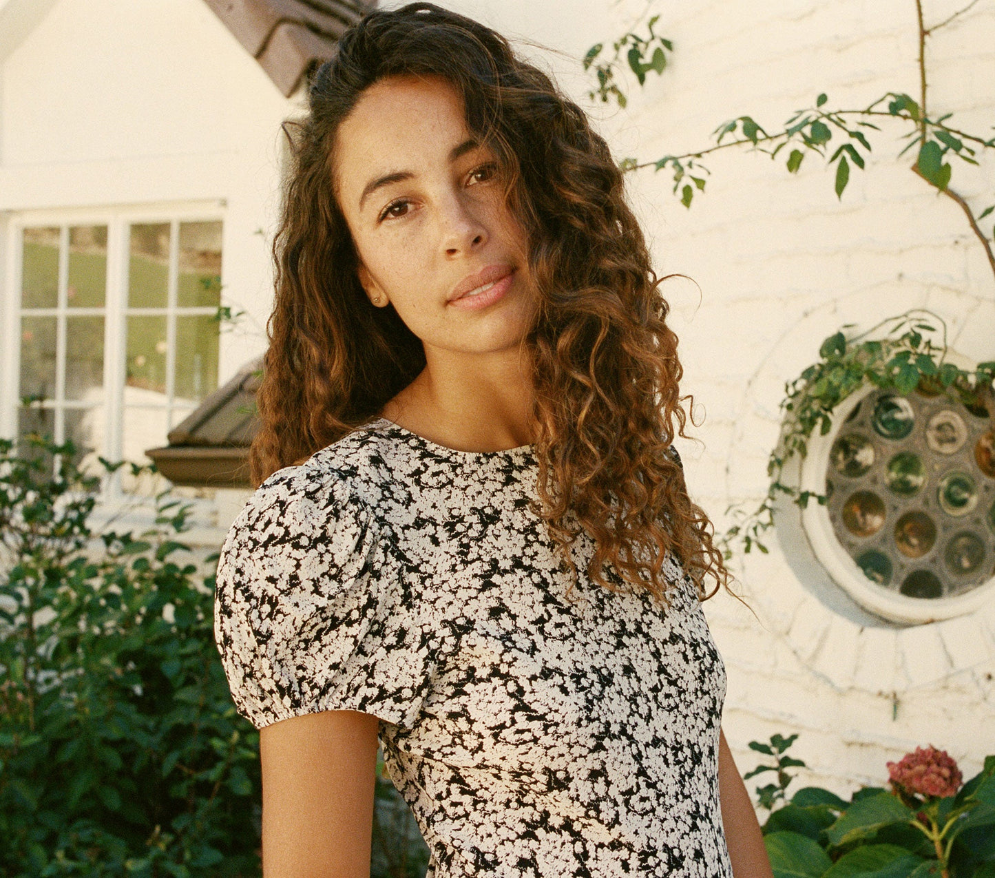 HMD -- ALMA DRESS -- DEEP INK FADED QUEEN ANNES FLORAL