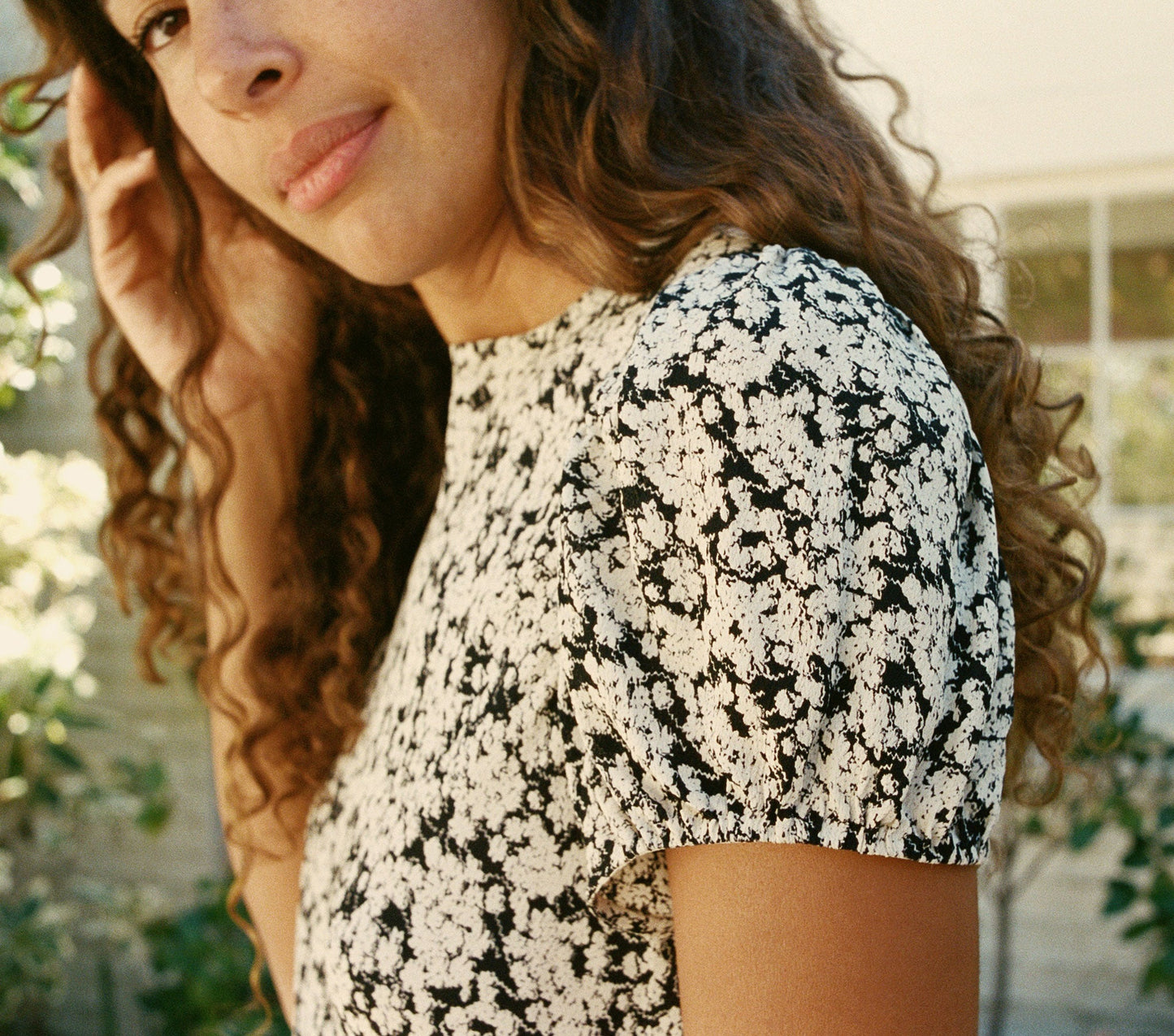 HMD -- ALMA DRESS -- DEEP INK FADED QUEEN ANNES FLORAL