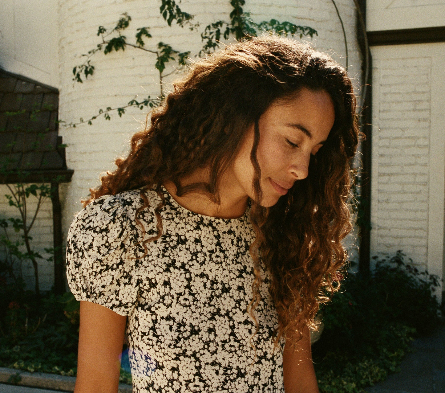 HMD -- ALMA DRESS -- DEEP INK FADED QUEEN ANNES FLORAL