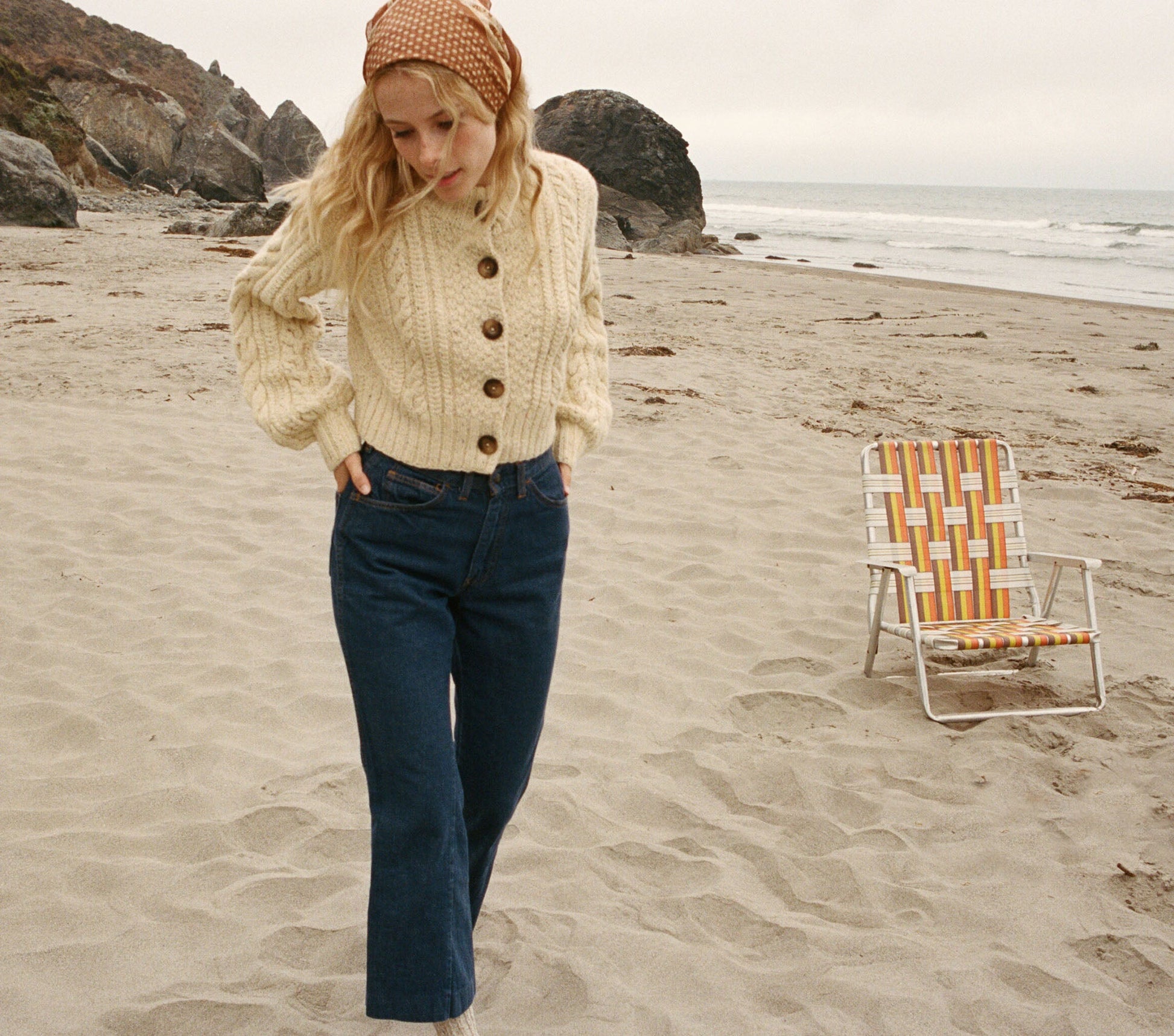 HMD -- CARDIFF CARDIGAN SWEATER -- SAND view 6
