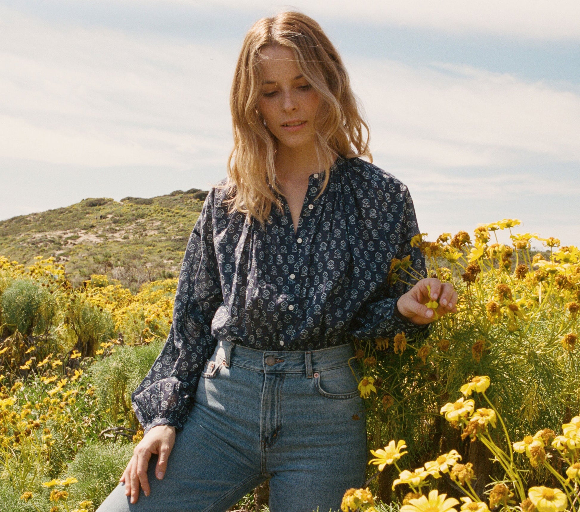 HMD -- THE JANE BLOUSE -- INDIGO view 9

