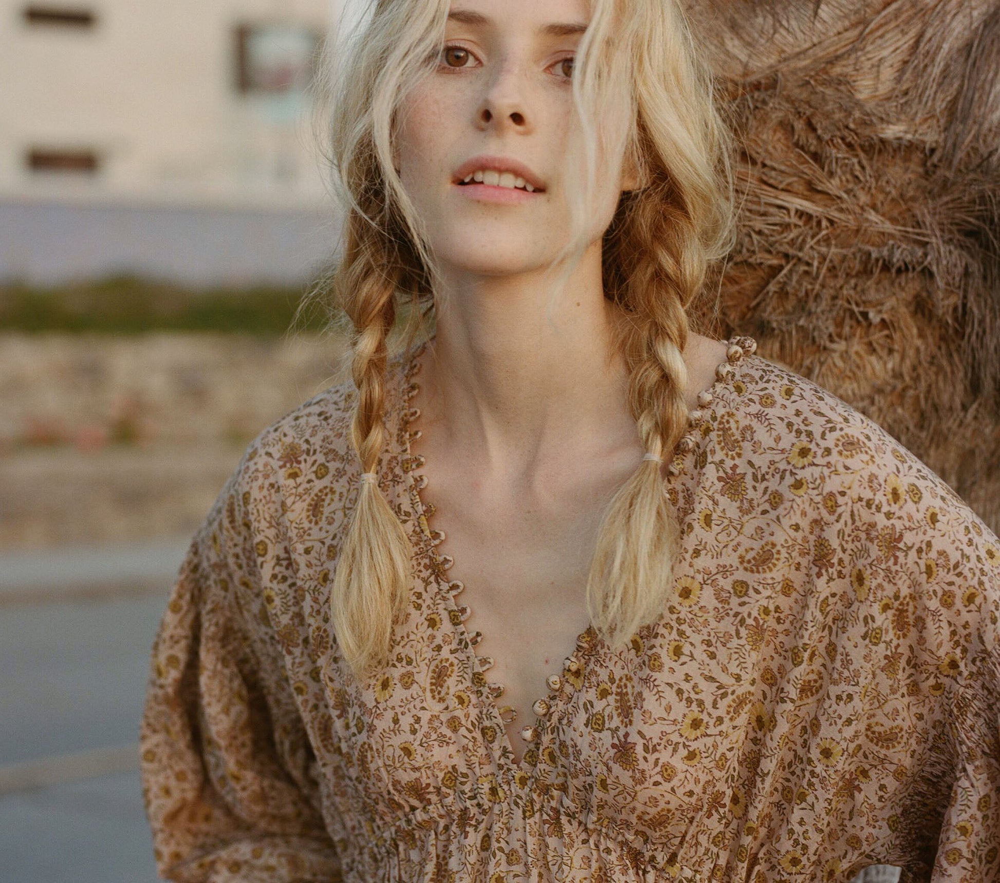 HMD -- GRASSE DRESS -- JAIPUR MUSTARD FLORAL view 9
