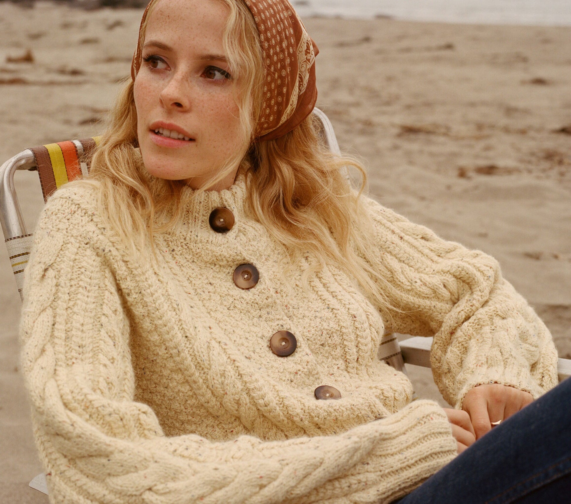 HMD -- CARDIFF CARDIGAN SWEATER -- SAND view 10
