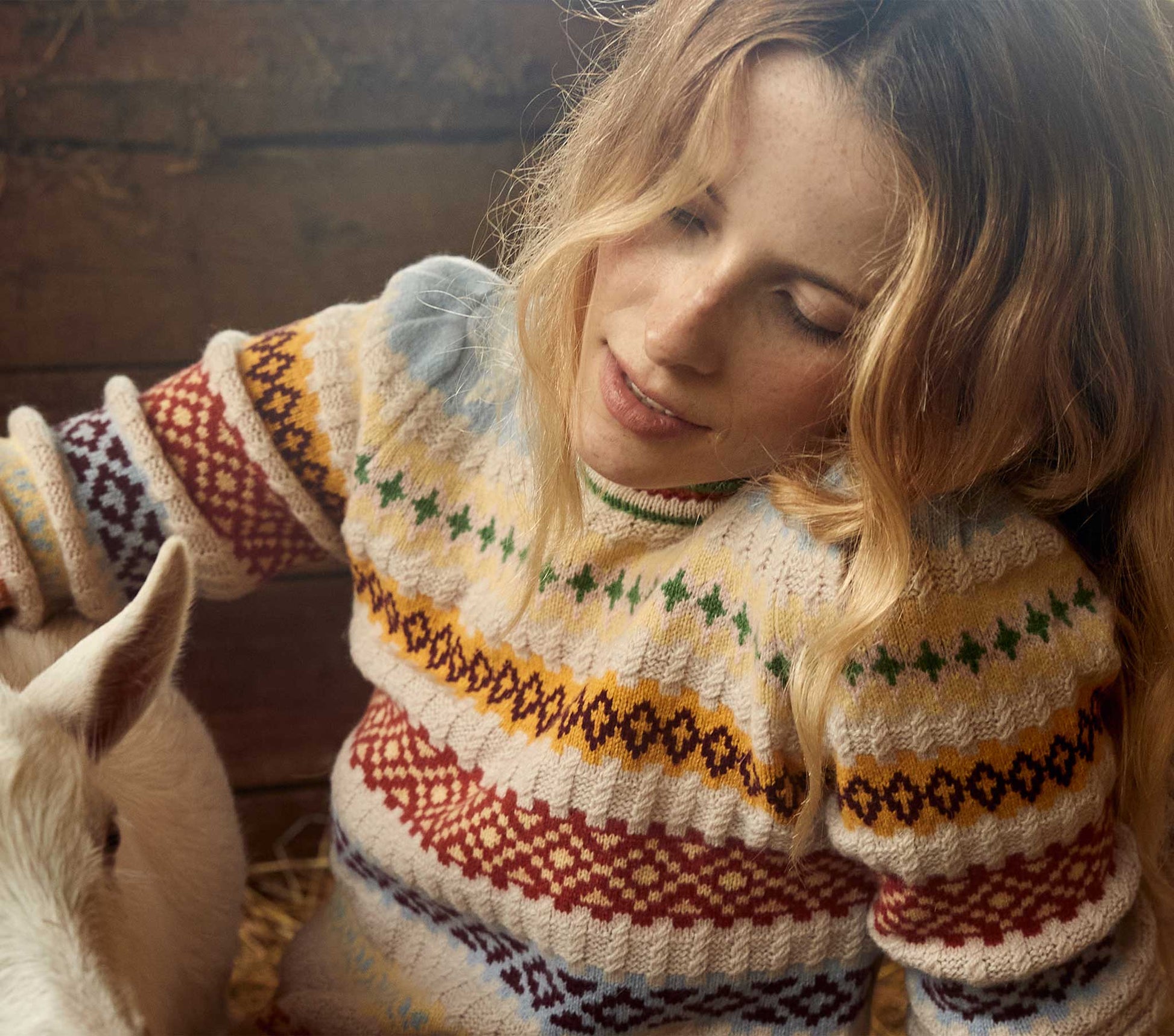 HMD -- BRYNN SWEATER -- CREAM MONTE ROSA view 3
