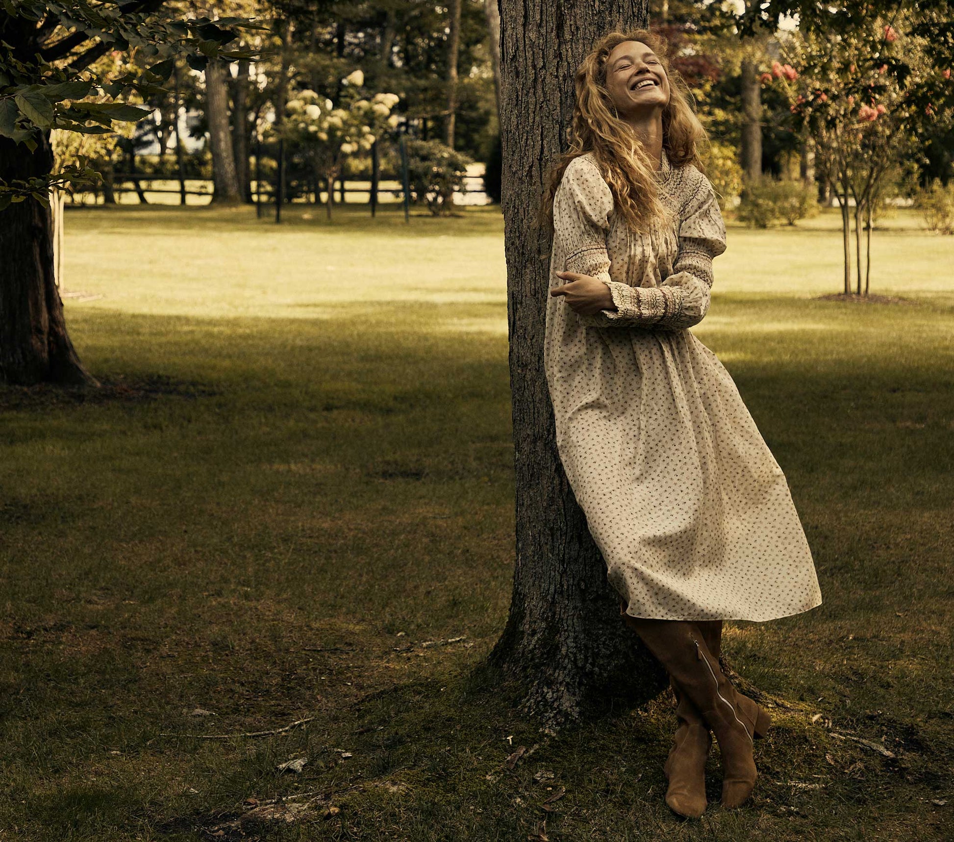 HMD -- ANDORRA DRESS -- CREAM PARC MONCEAU view 3
