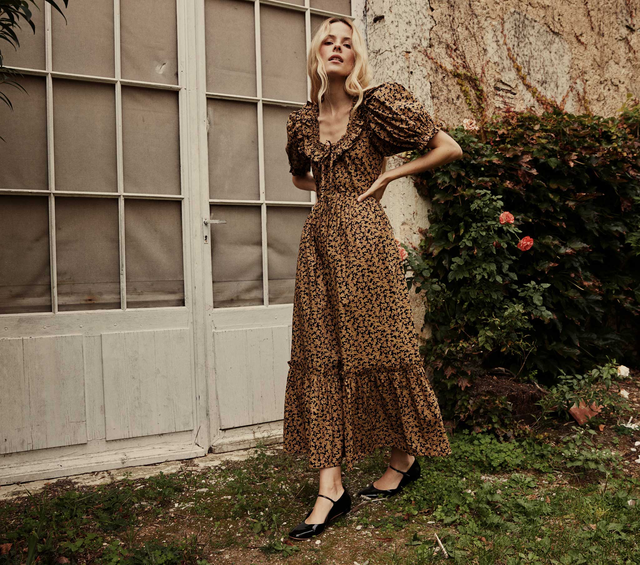 HMD -- BELLEROSE DRESS -- DUSK WINTER MEADOW