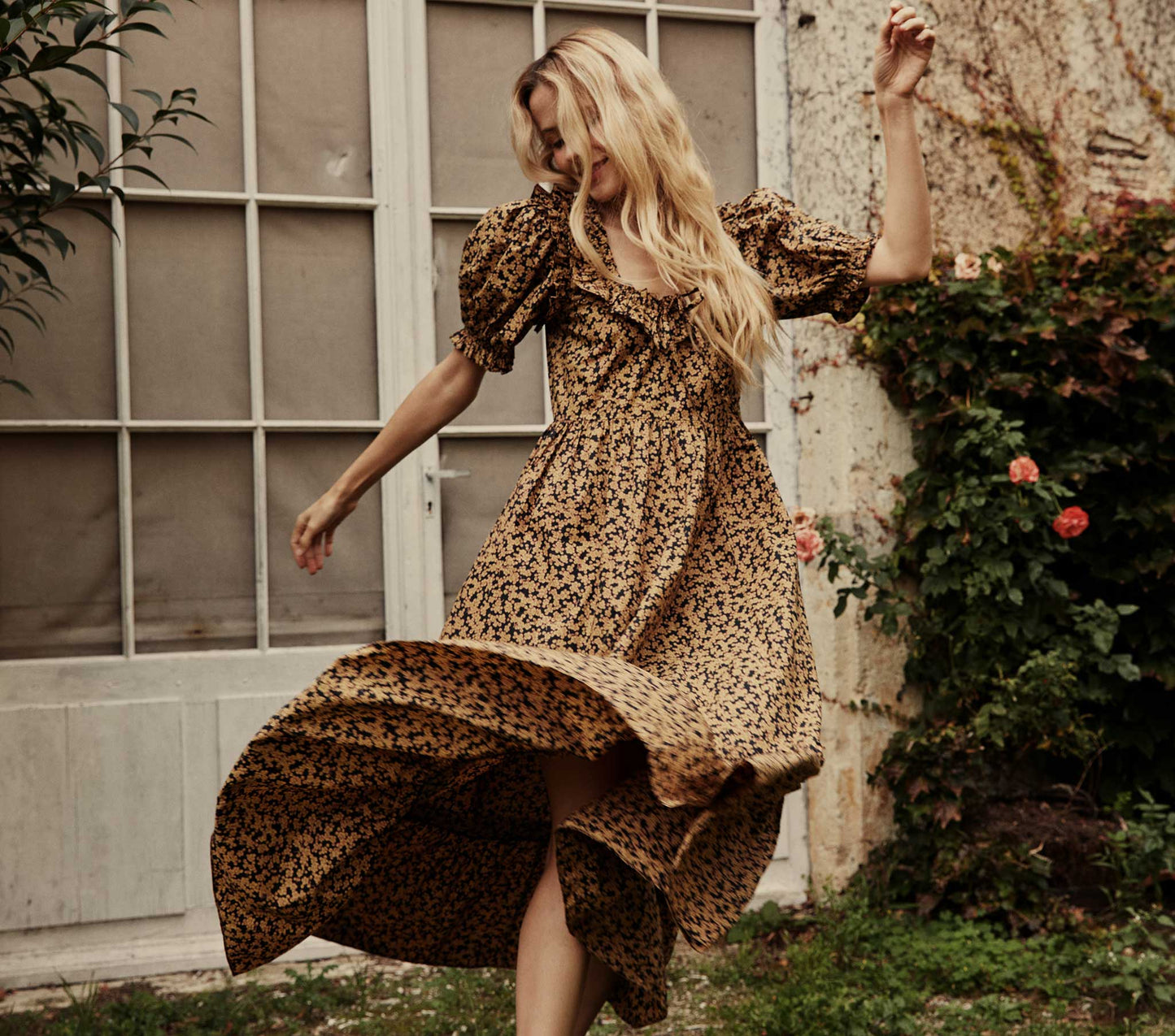 HMD -- BELLEROSE DRESS -- DUSK WINTER MEADOW