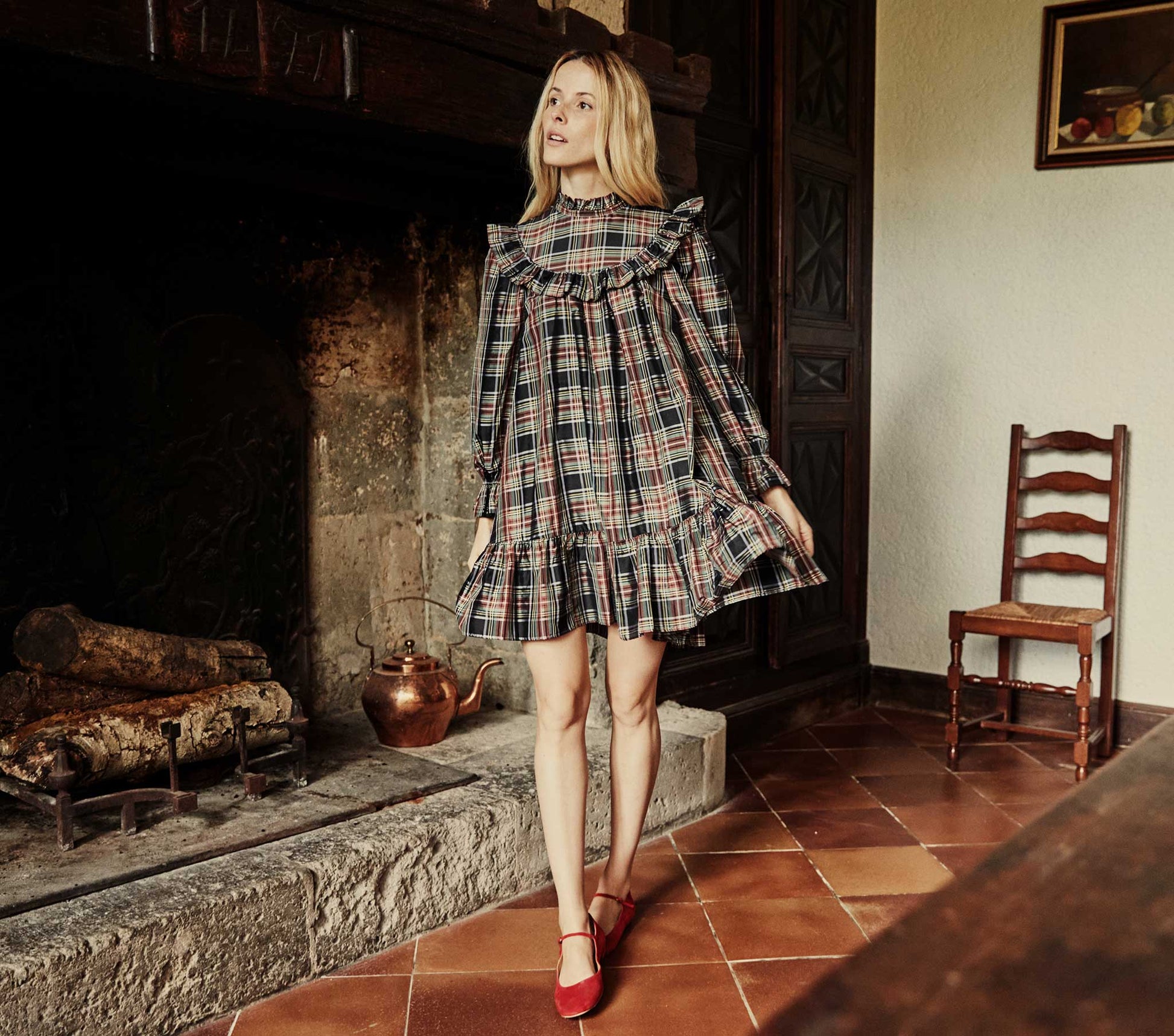 HMD -- BROMLEY DRESS -- ALCOTT PLAID view 6