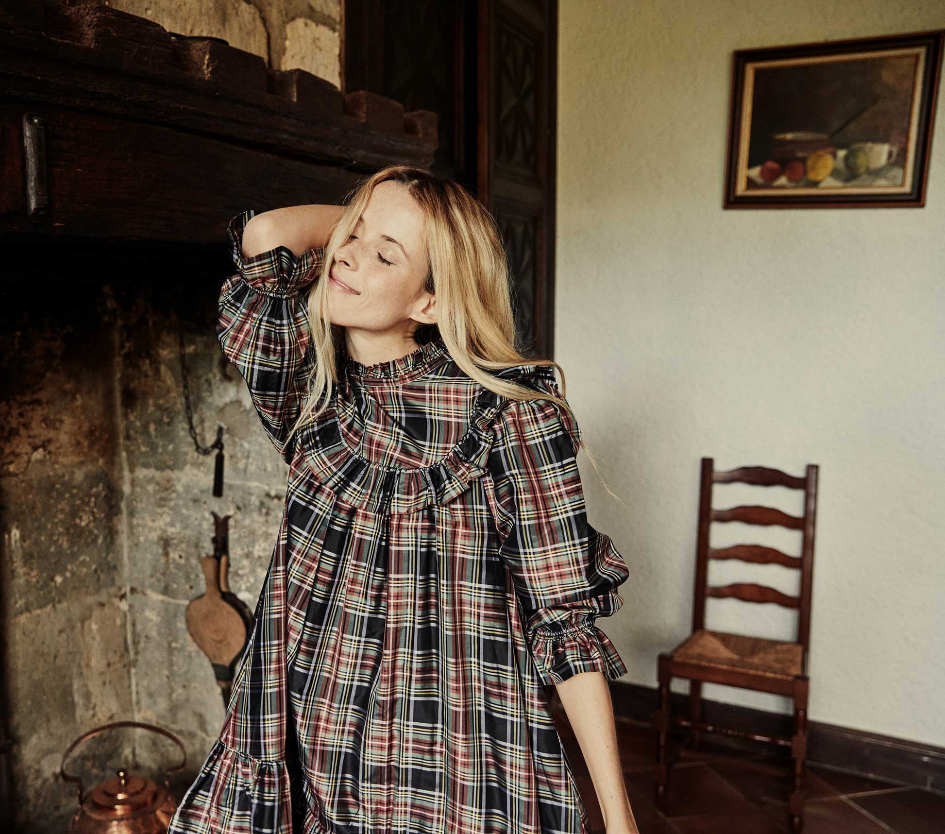 HMD -- BROMLEY DRESS -- ALCOTT PLAID view 4