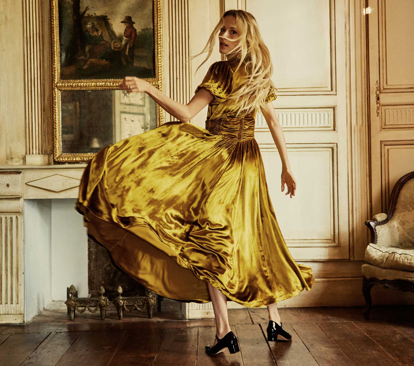 HMD -- CASSATT DRESS -- GOLDEN