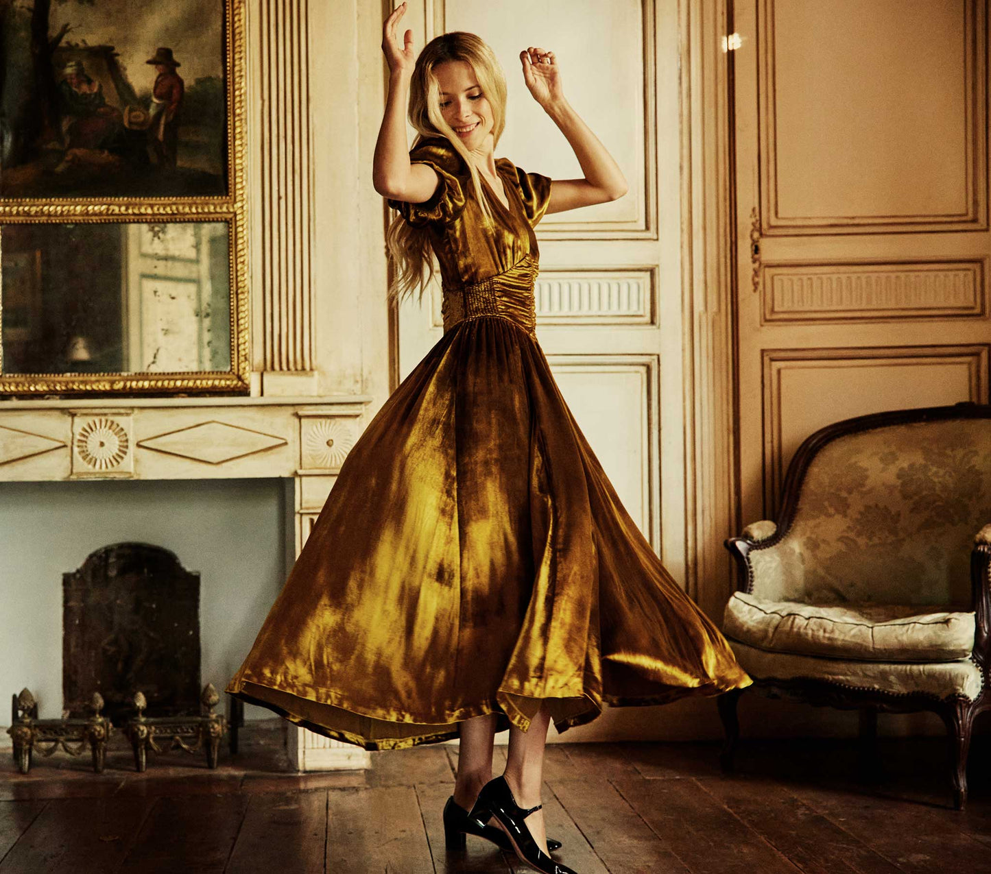 HMD -- CASSATT DRESS -- GOLDEN