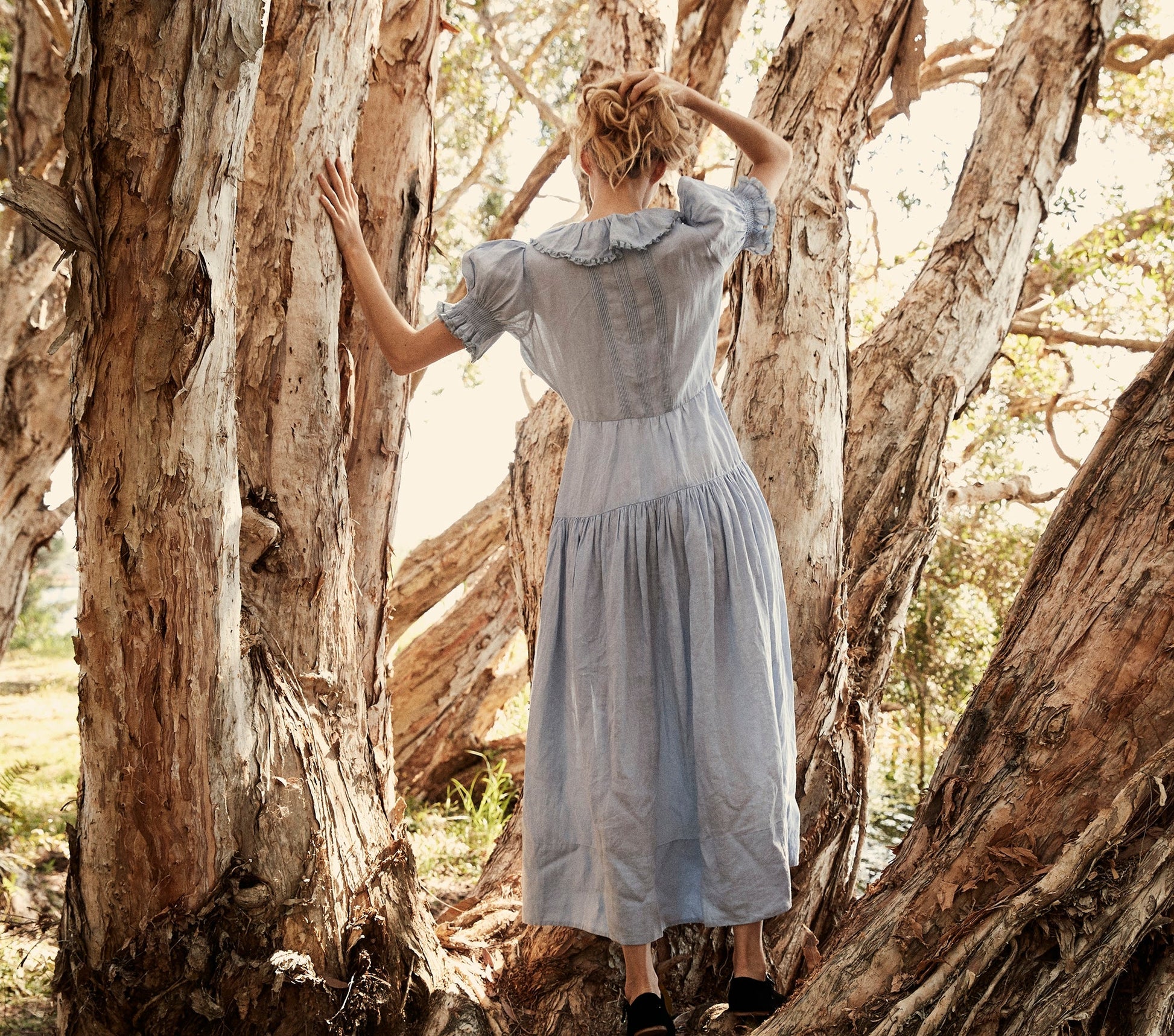 HMD -- THE POET DRESS -- FRENCH BLUE view 9
