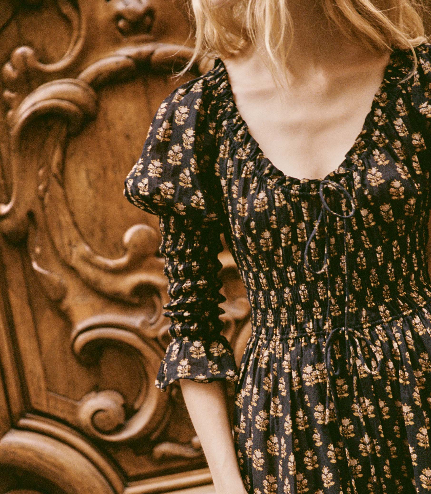 HMD -- KAIRA DRESS -- NOIR MEADOWSWEET FLORAL view 5
