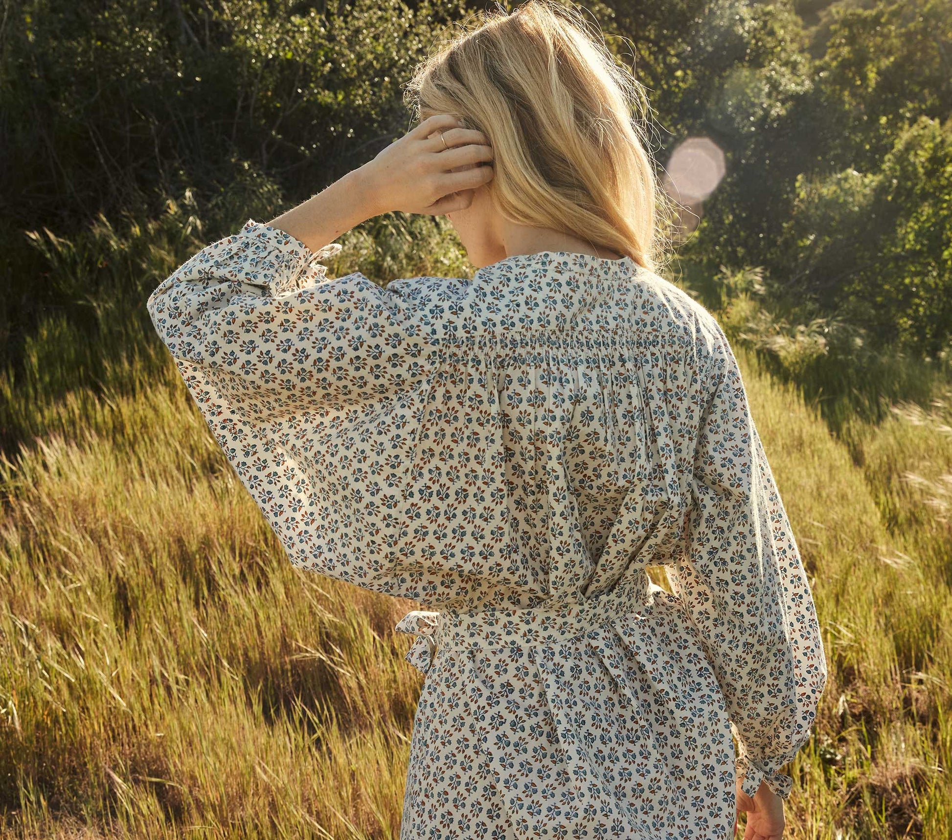 HMD -- OPAL DRESS -- BLUE FLORAL MEADOW view 8
