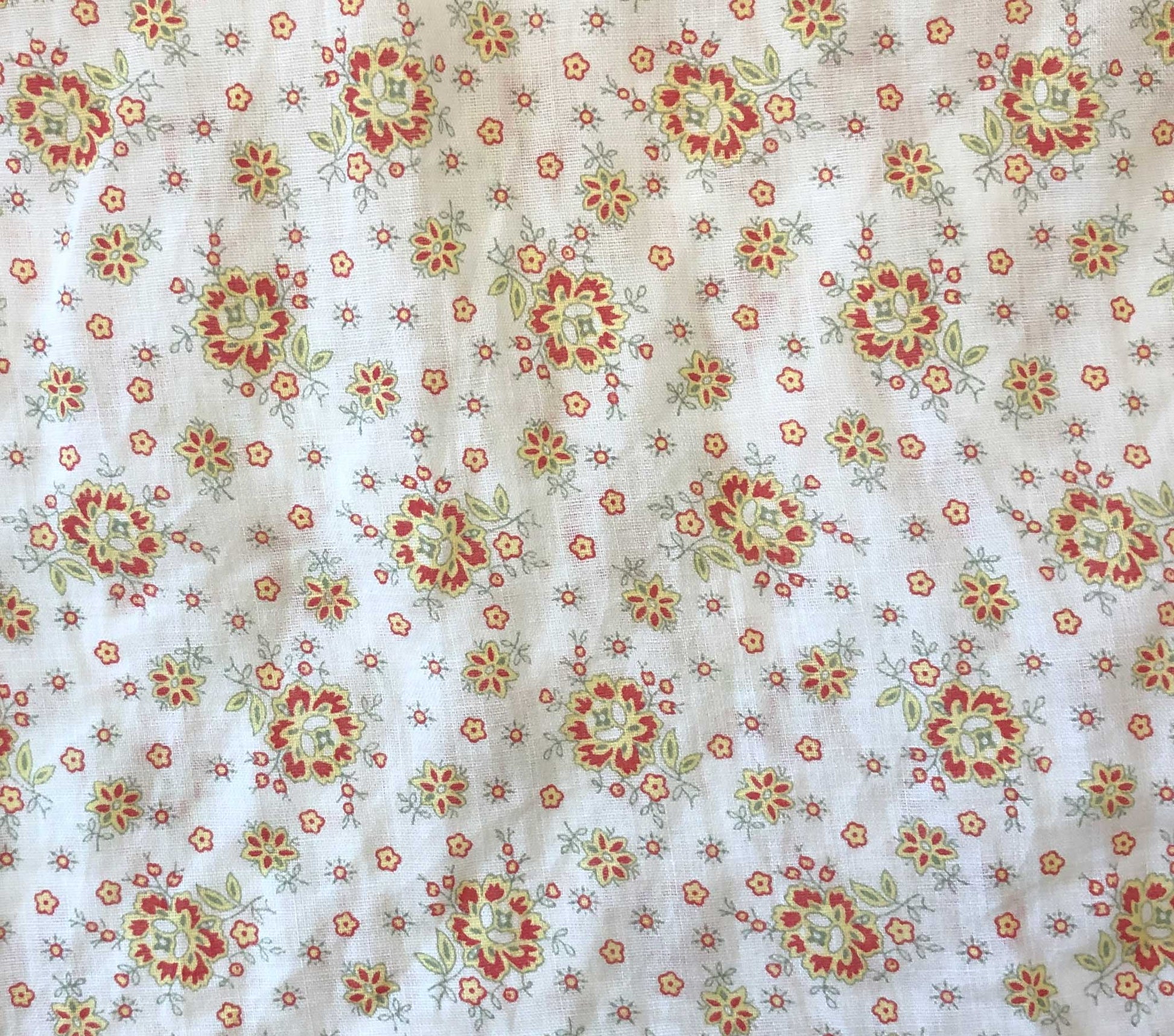 HMD -- THAMES TOP -- ALABASTER COUNTRYSIDE CALICO view 5

