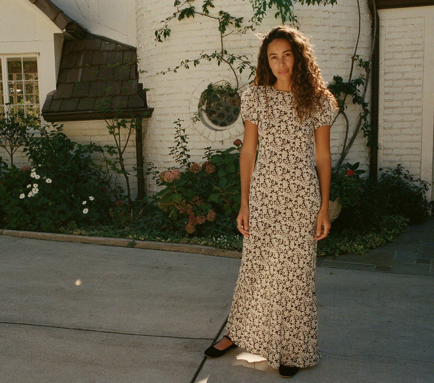 HMD -- ALMA DRESS -- DEEP INK FADED QUEEN ANNES FLORAL