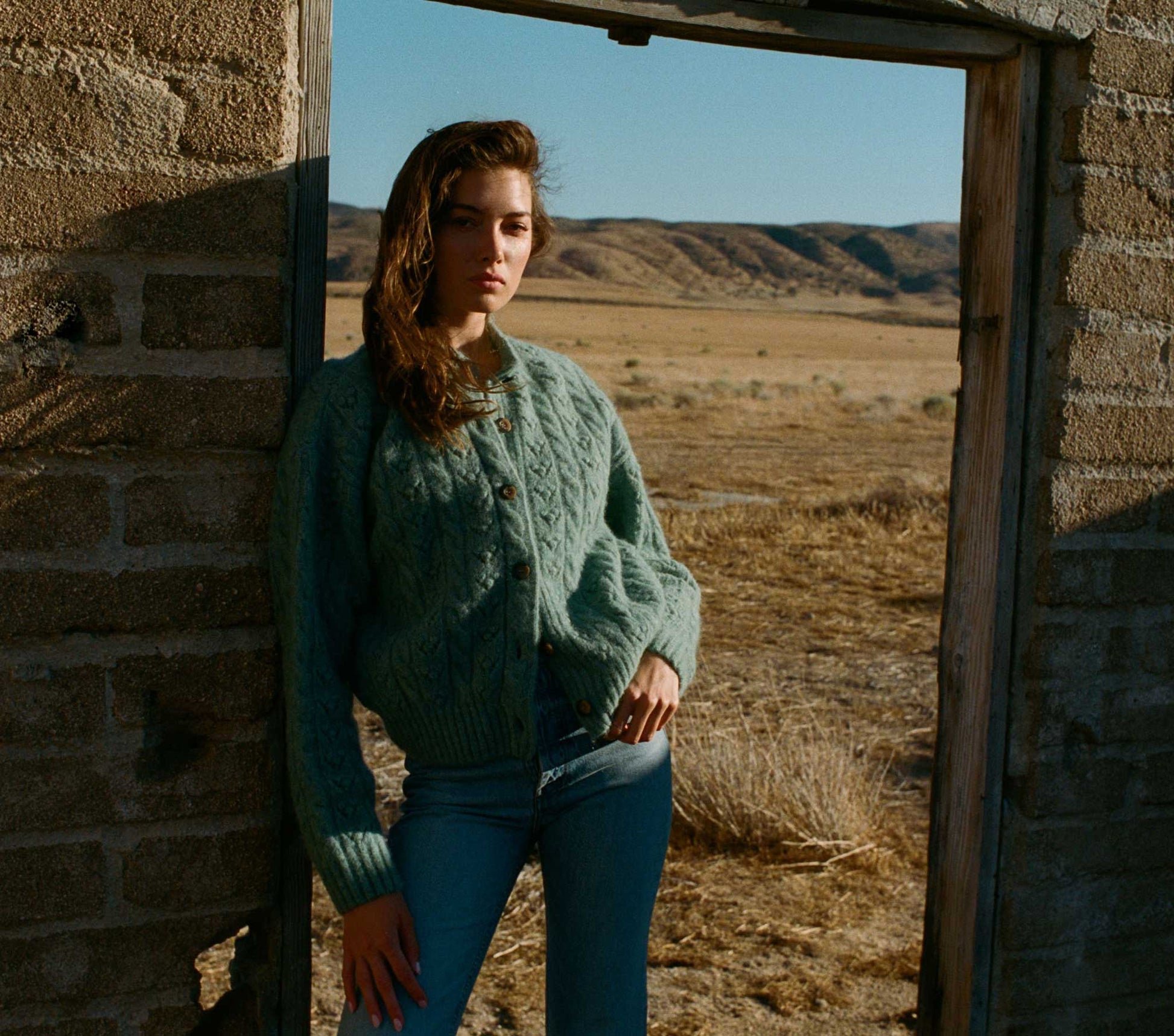 HMD -- ADLER CARDIGAN -- AGAVE view 2
