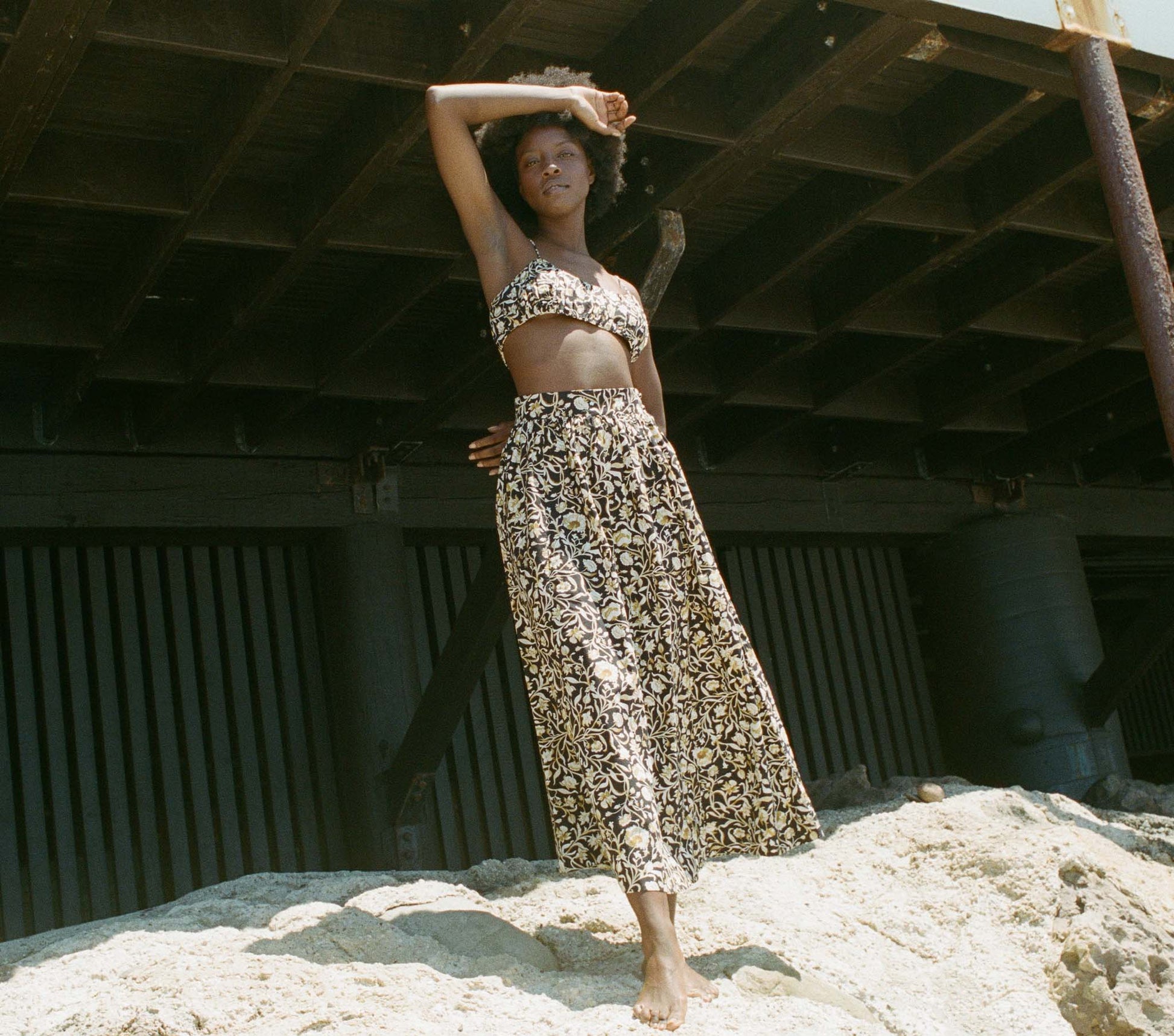 HMD -- AMALFI SKIRT -- NOIR COLUMBIA STREET FLORAL view 1
