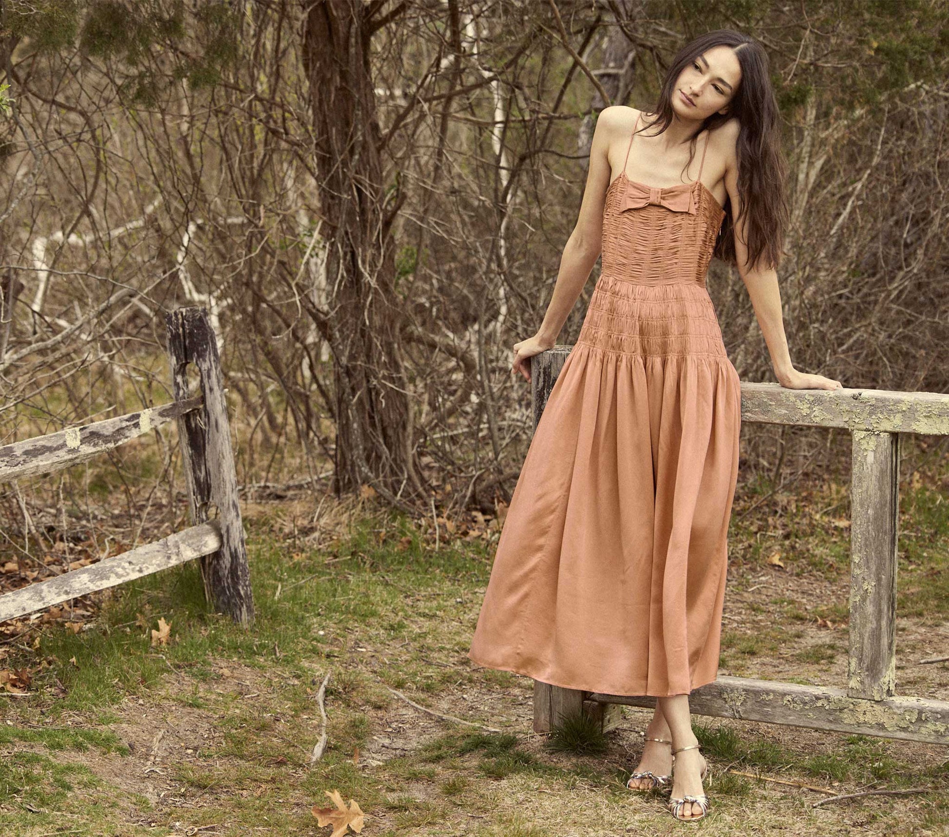 HMD -- AMBROSIA DRESS -- PAPAYA view 1

