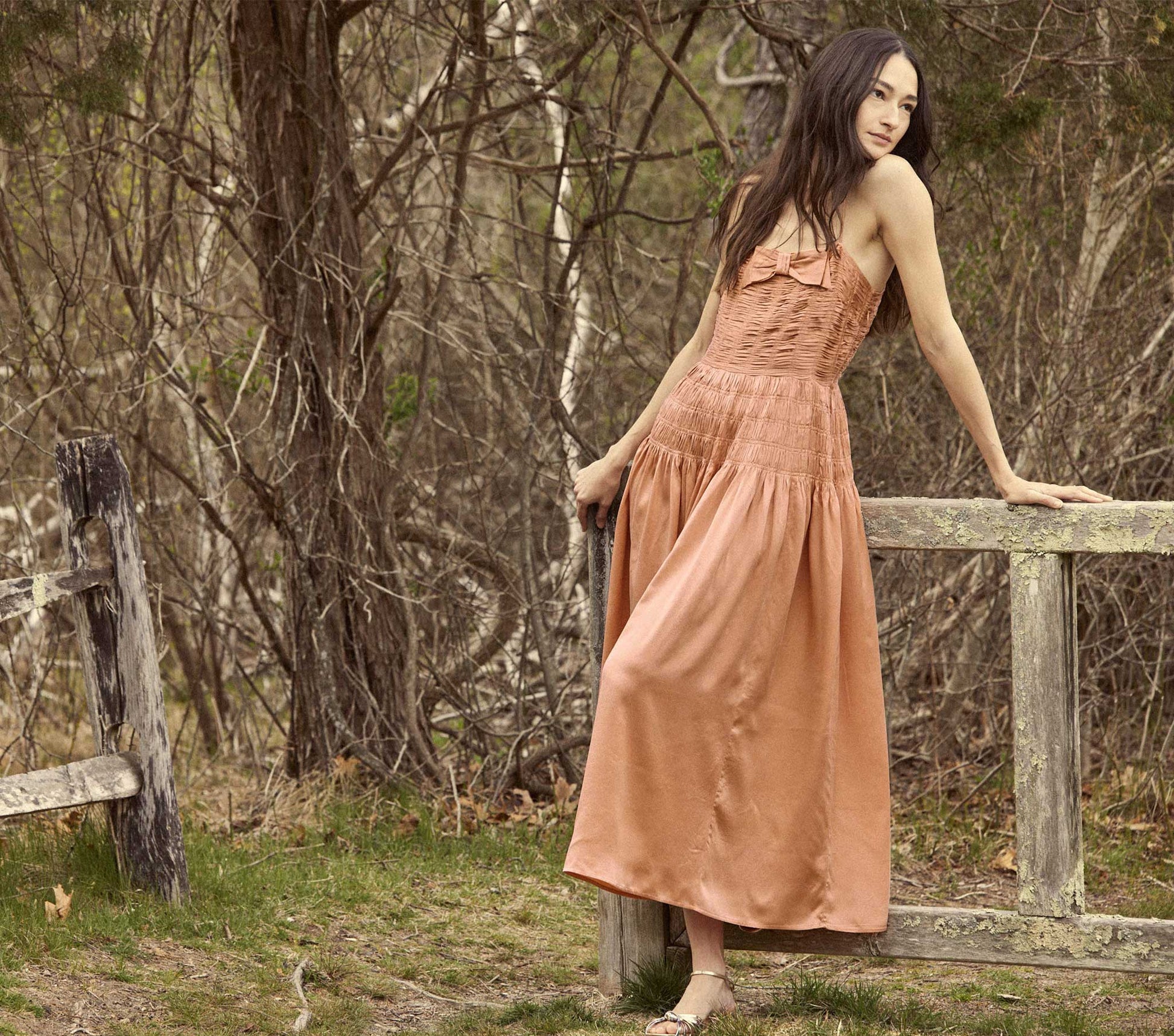 HMD -- AMBROSIA DRESS -- PAPAYA view 4
