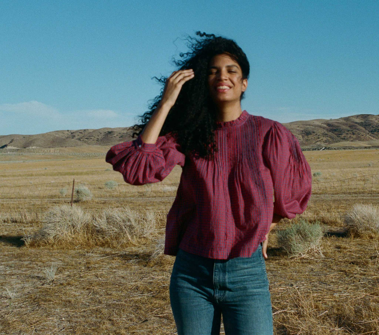 HMD -- AMADEA TOP -- ROSSENDALE VALLEY PLAID