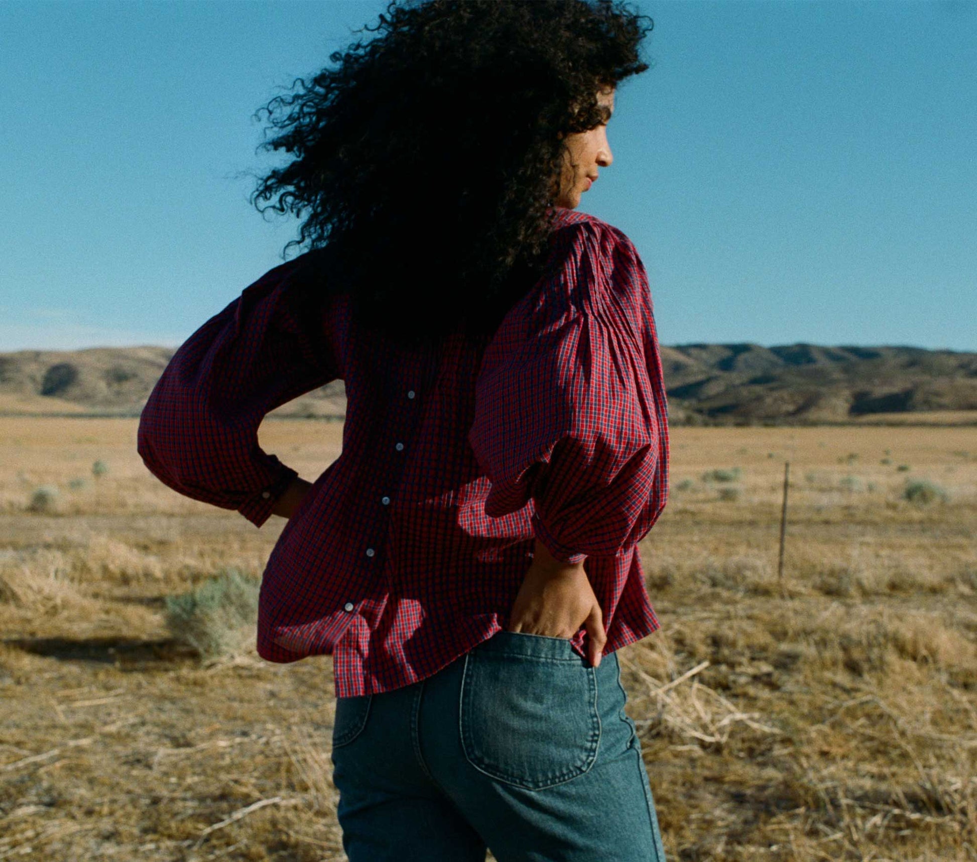 HMD -- AMADEA TOP -- ROSSENDALE VALLEY PLAID view 5
