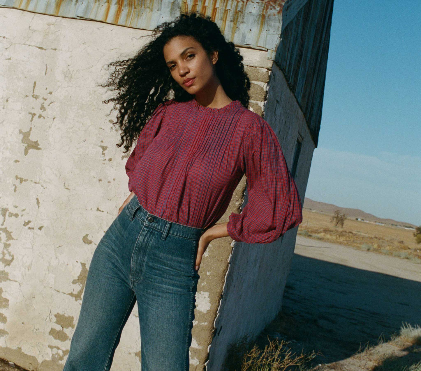 HMD -- AMADEA TOP -- ROSSENDALE VALLEY PLAID