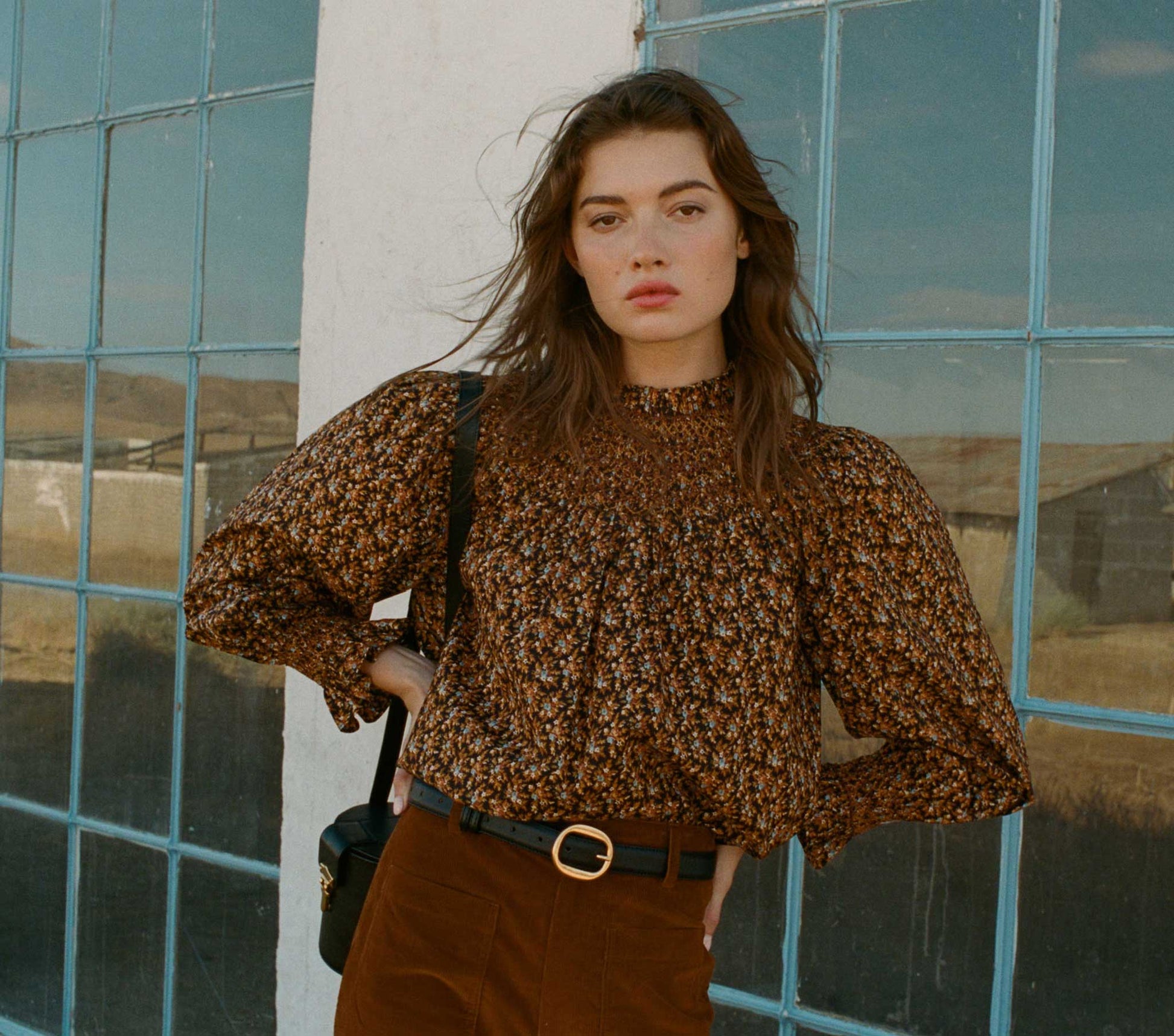 HMD -- AMORET TOP -- NOIR FLEURS D'AVIGNON view 4
