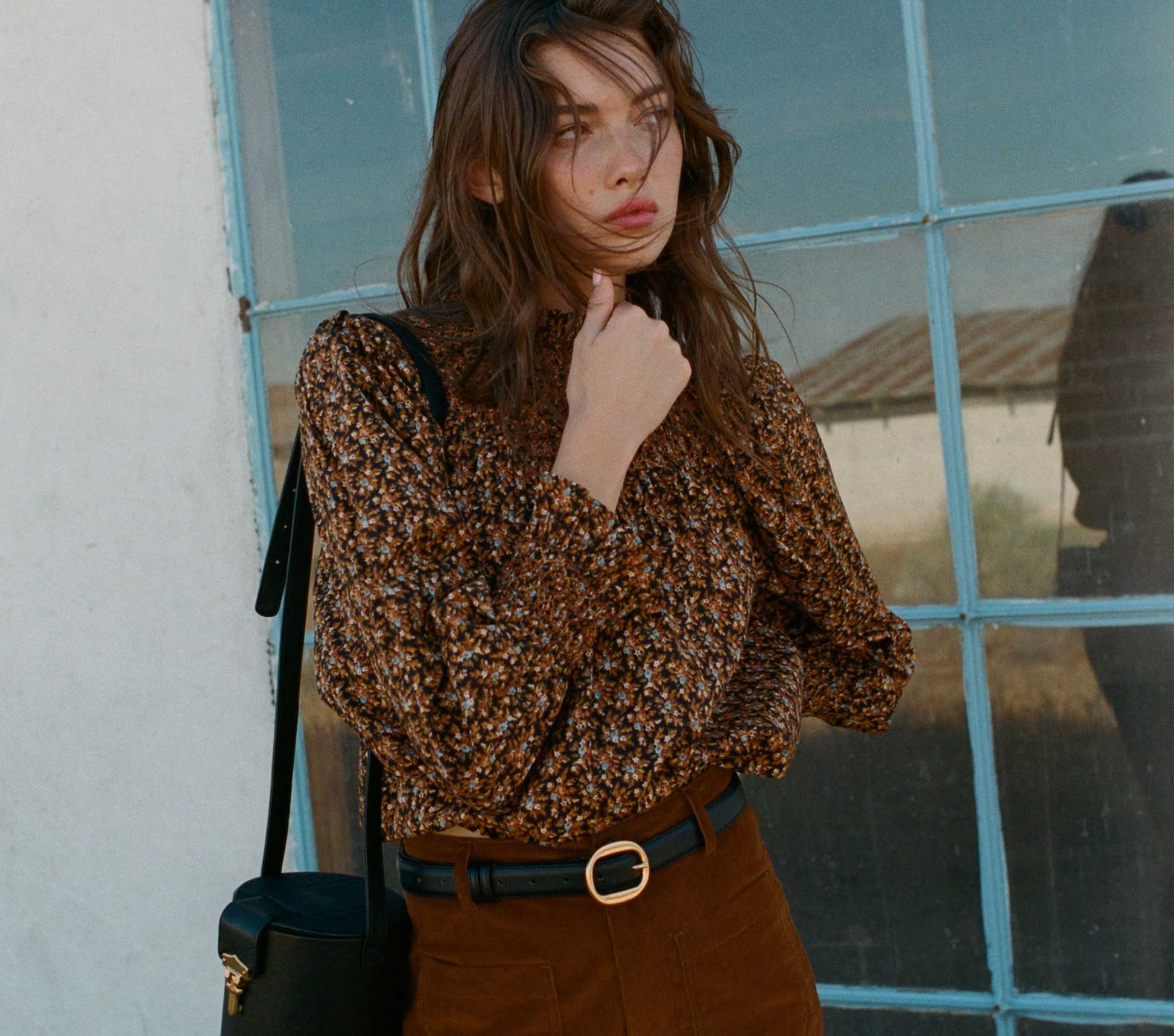 HMD -- AMORET TOP -- NOIR FLEURS D'AVIGNON view 3
