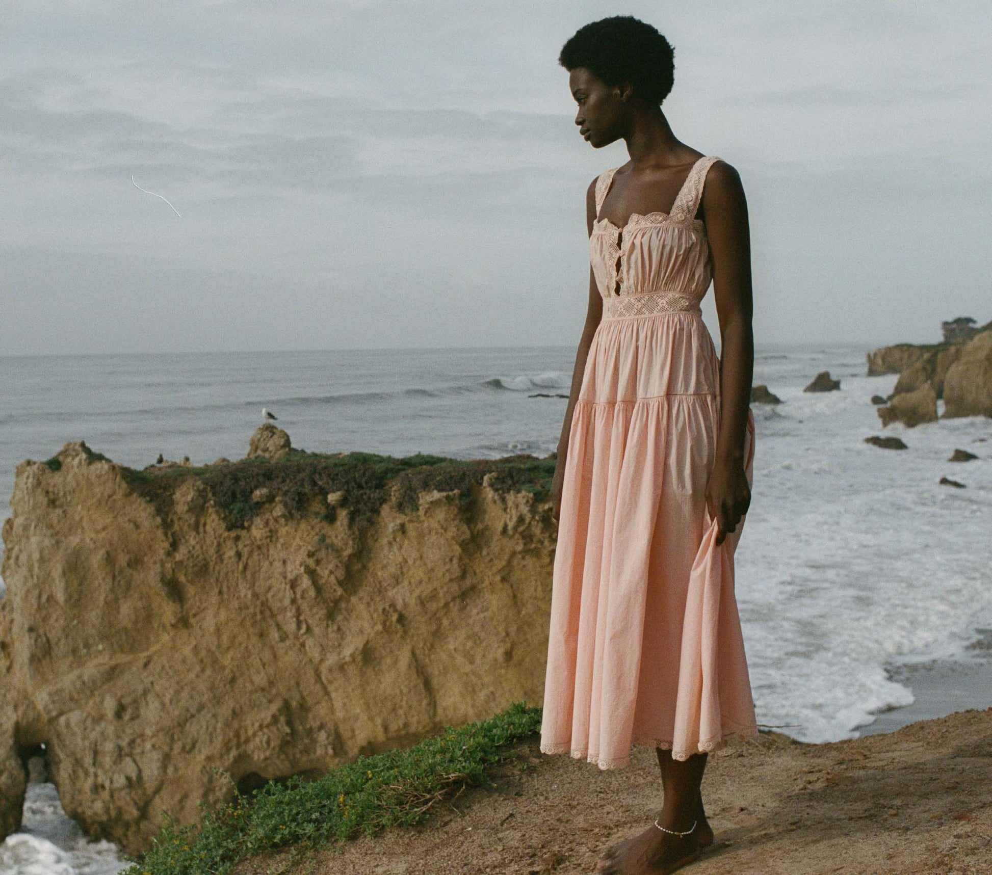 HMD -- AUGUSTINE DRESS -- CORAL SANDS view 1
