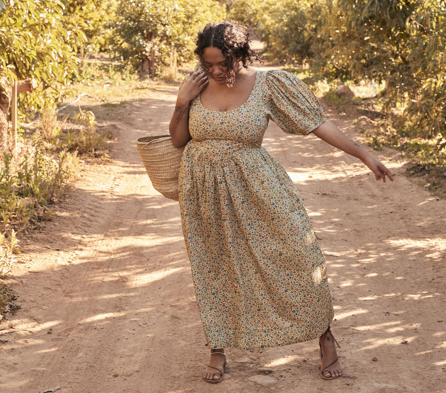 HMD -- ABRIELLE DRESS -- SUNSHINE POPPY BELL FLORAL