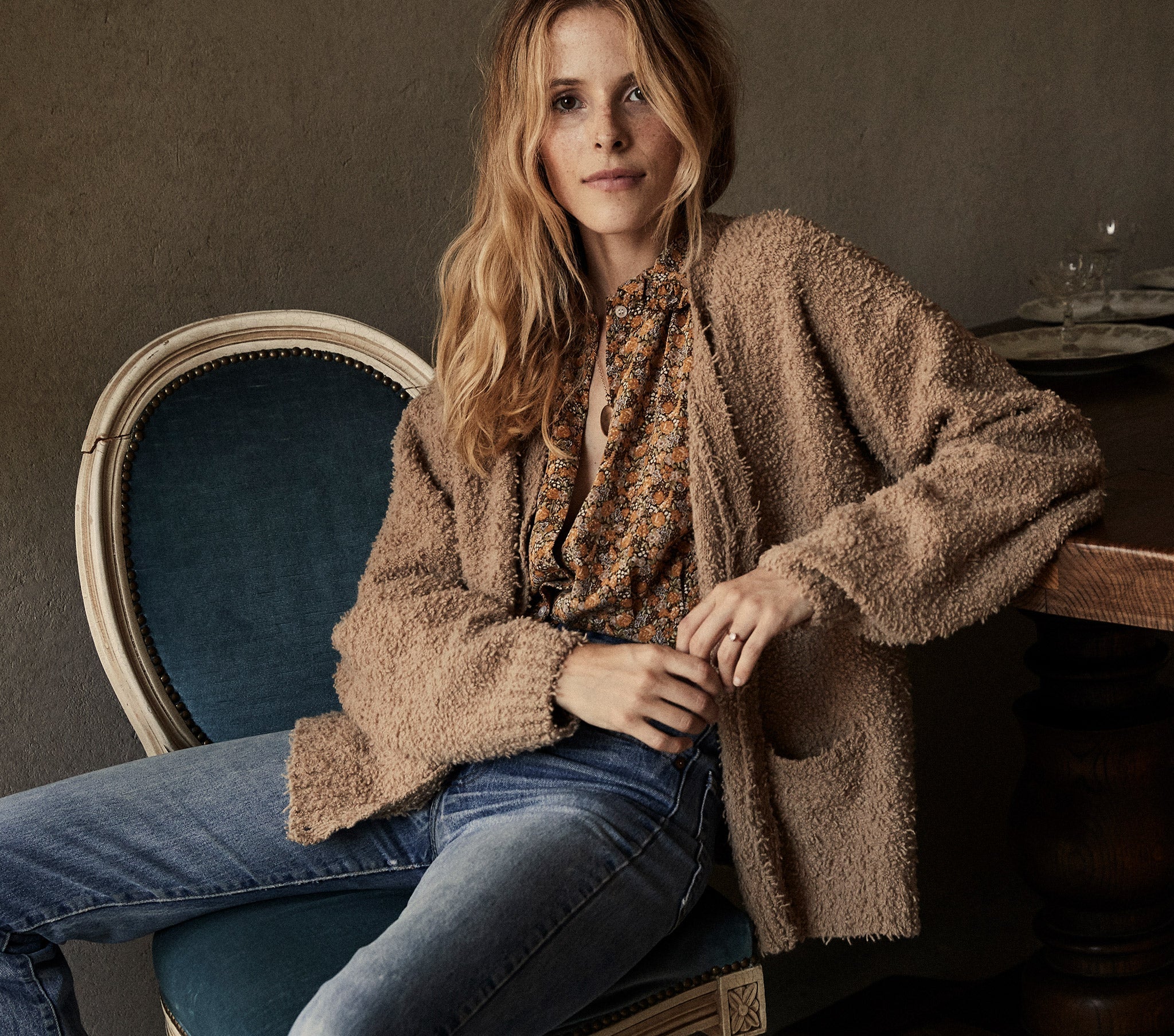 HMD -- ARDEN CARDIGAN SWEATER -- CAMEL