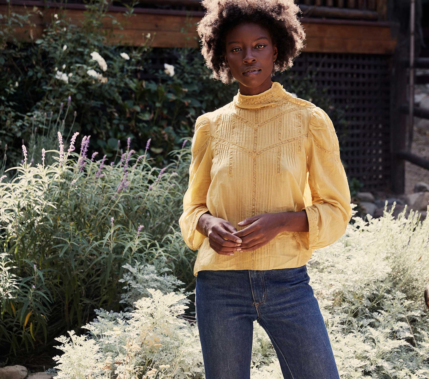 HMD -- ALBERTINE TOP -- WHEAT