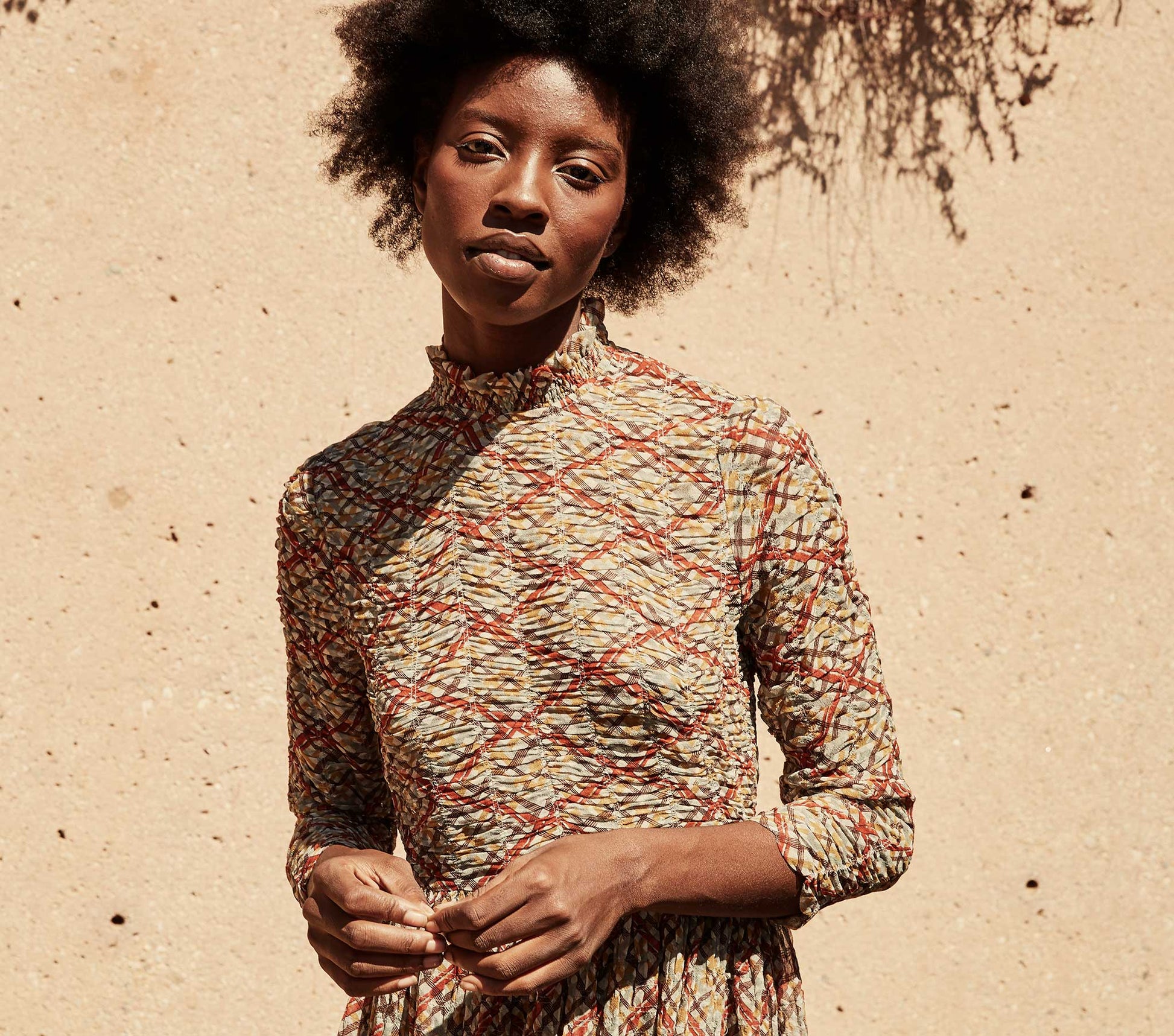 HMD -- ALLEGRA DRESS -- TOMATO EMMELINE PLAID view 8
