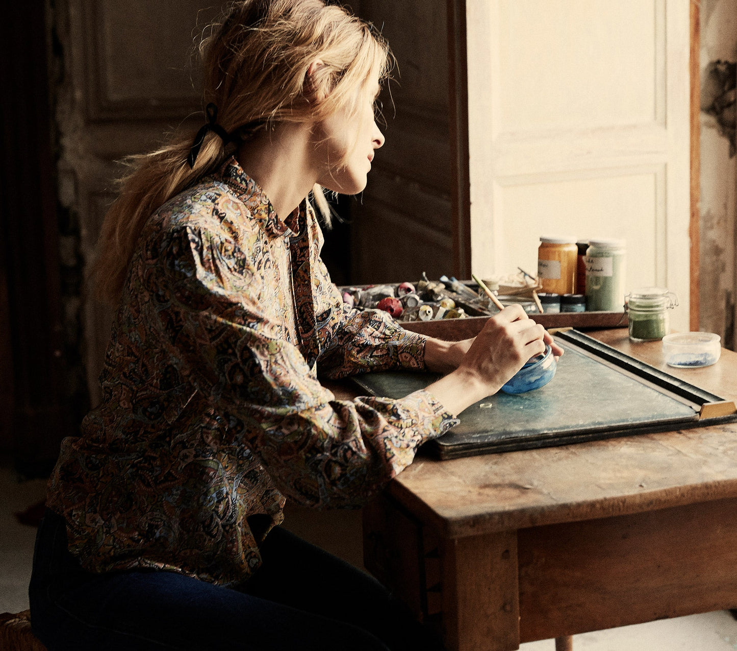 HMD -- ANNABELLA TOP -- MUSEO PAISLEY PRINT