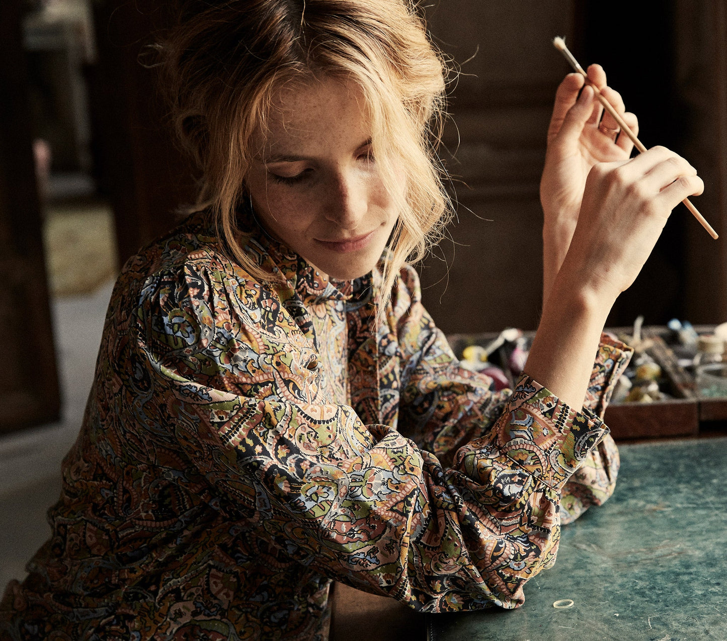 HMD -- ANNABELLA TOP -- MUSEO PAISLEY PRINT