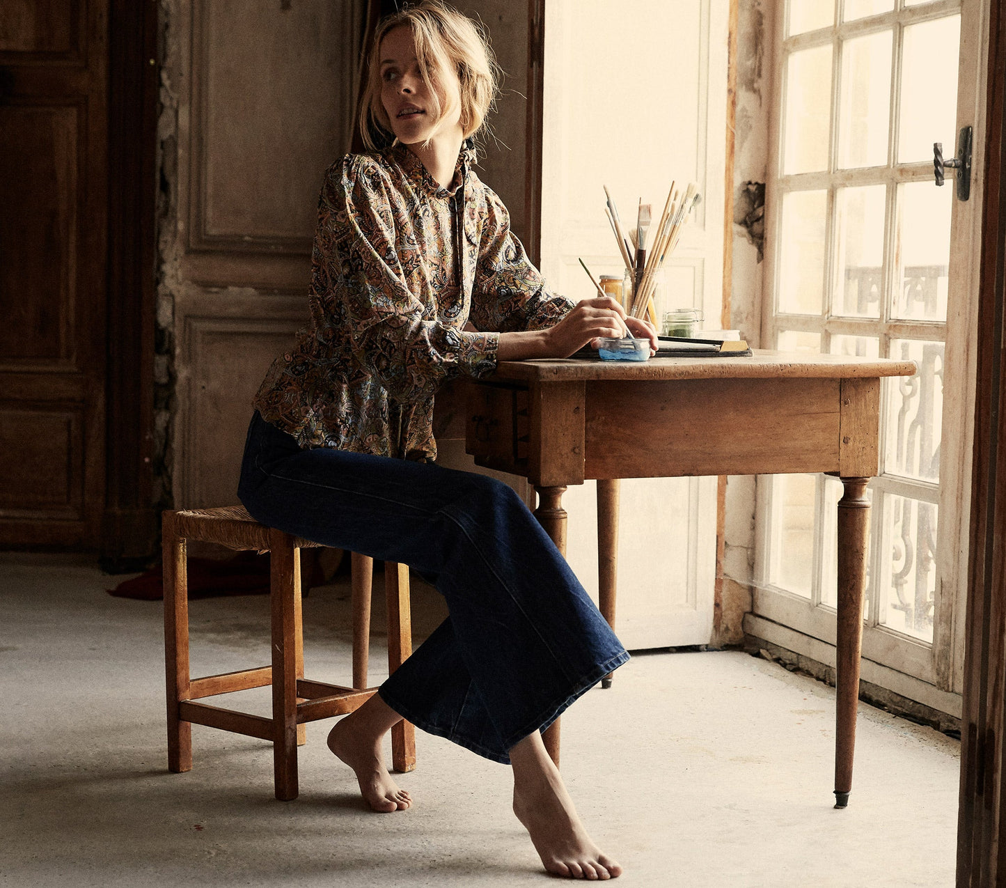 HMD -- ANNABELLA TOP -- MUSEO PAISLEY PRINT