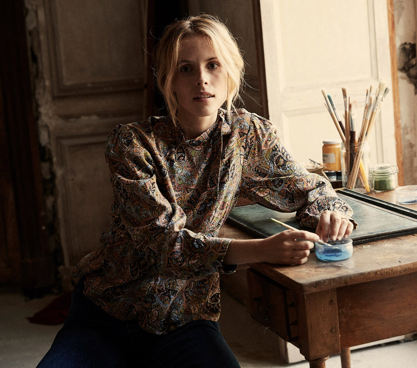 HMD -- ANNABELLA TOP -- MUSEO PAISLEY PRINT