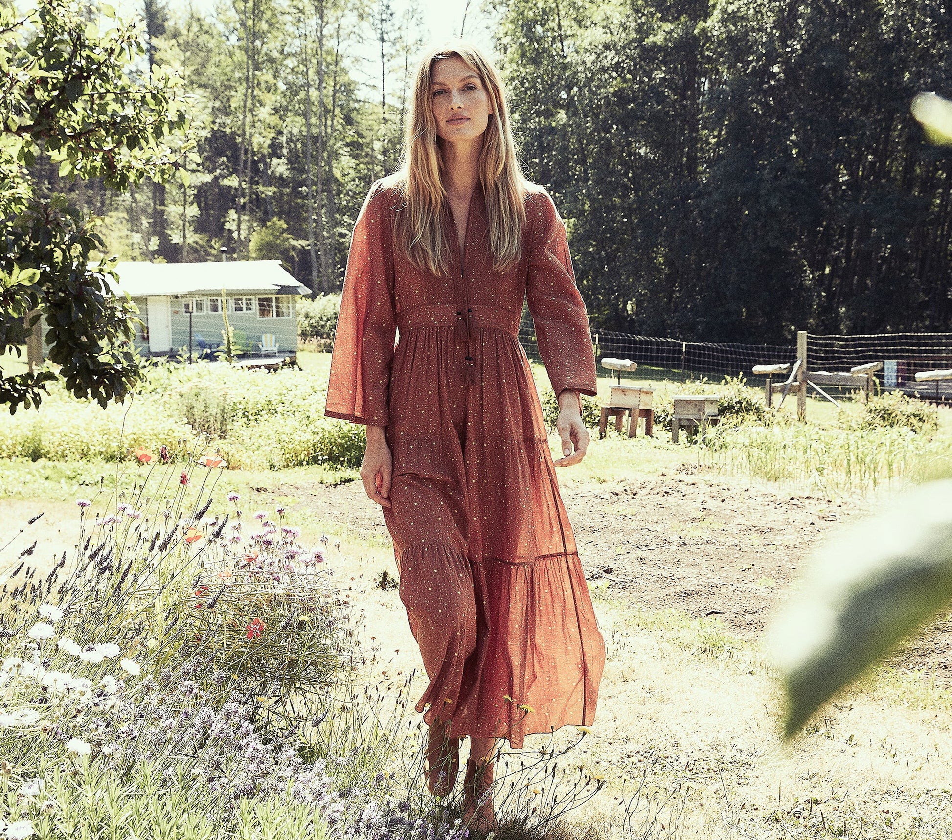 HMD -- ANNELI DRESS -- TAMARILLO PRAIRIE PAISLEY view 2
