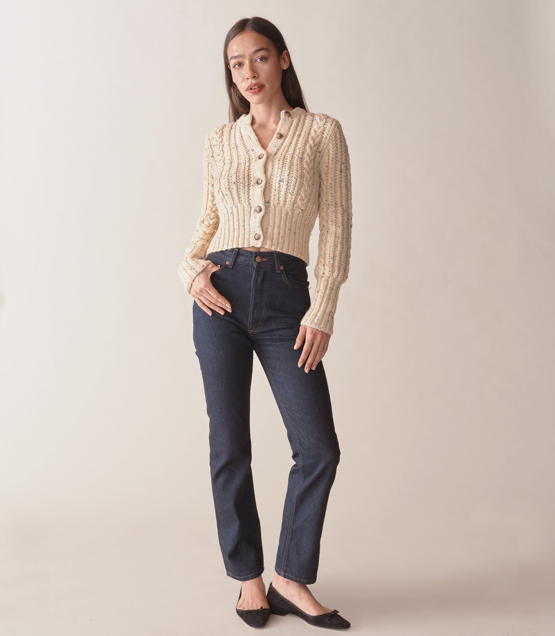 HMD -- AUDREY CARDIGAN -- CREAM view 1