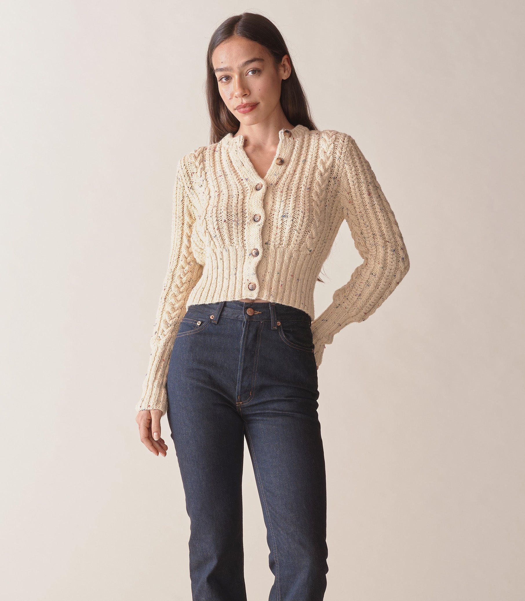 HMD -- AUDREY CARDIGAN -- CREAM view 2