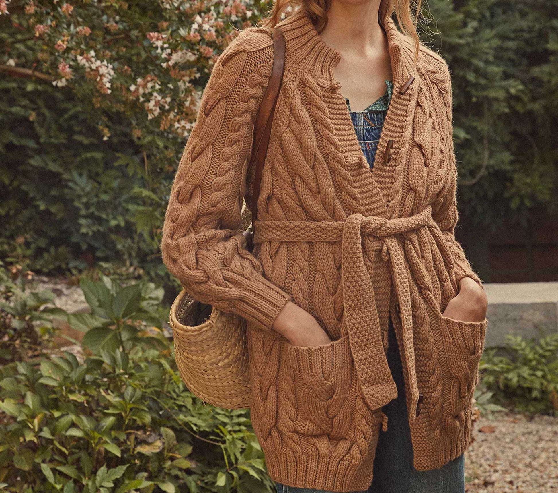 HMD -- BEECH CARDIGAN SWEATER -- CAMEL view 1