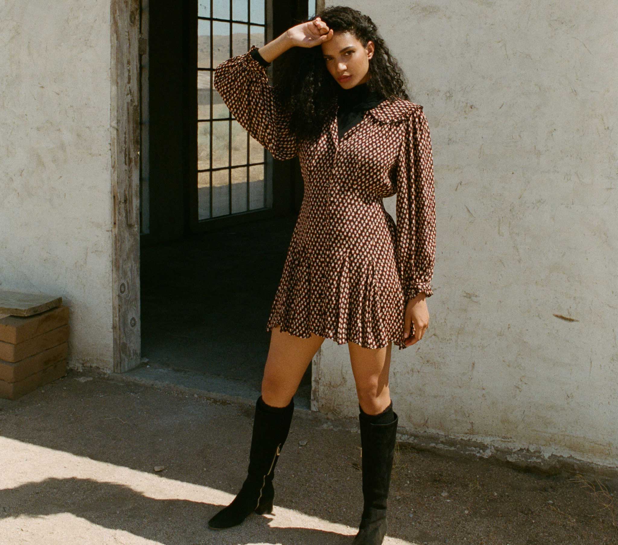 HMD -- CAMDEN DRESS -- SABLE HYDE PARK FLORAL
