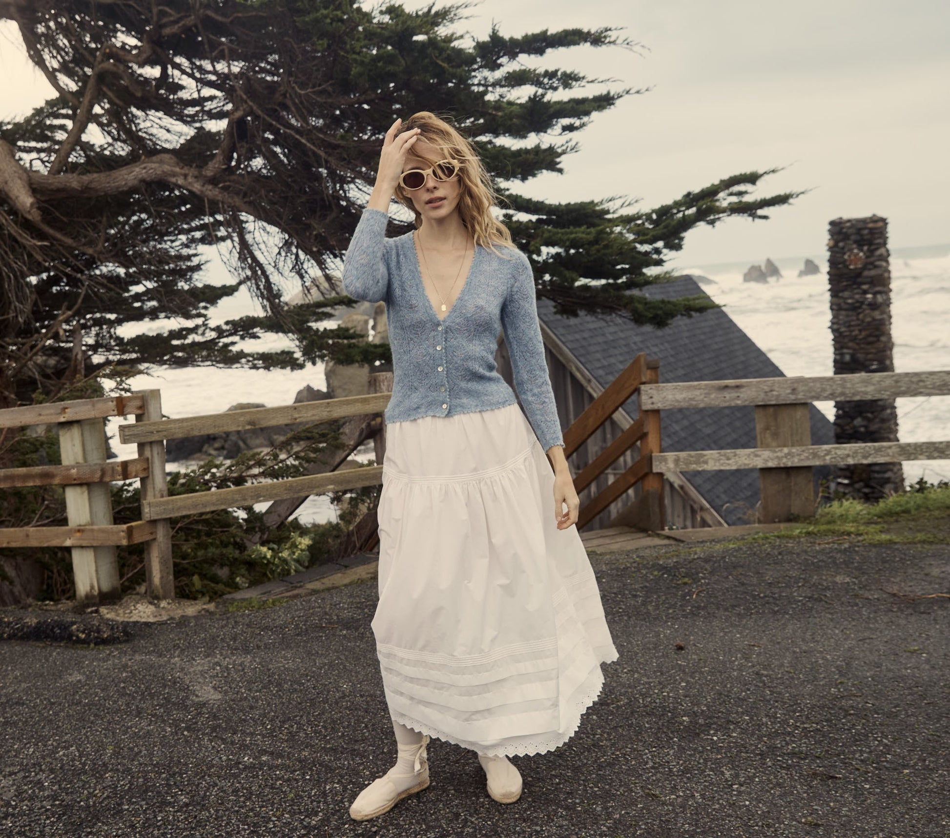HMD -- CHANDEL CARDIGAN -- AZURE view 1
